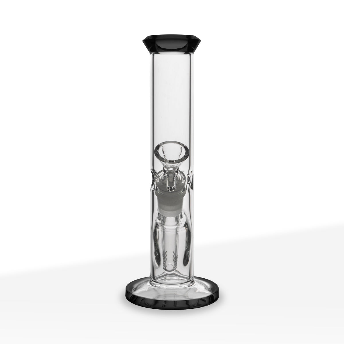 Water Pipe 4mm Color Trim Straight Tube 8.5" - Boro Glass - by BIO