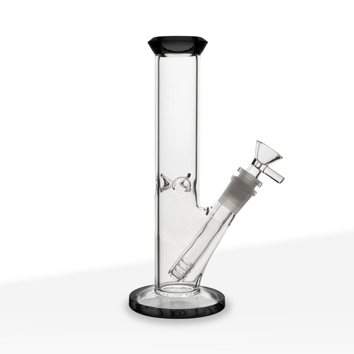 Water Pipe 4mm Color Trim Straight Tube 8.5" - Boro Glass - by BIO