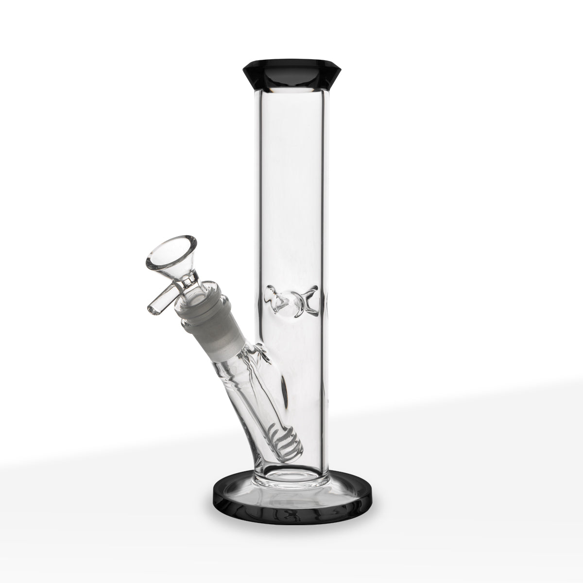 Water Pipe 4mm Color Trim Straight Tube 8.5" - Boro Glass - by BIO