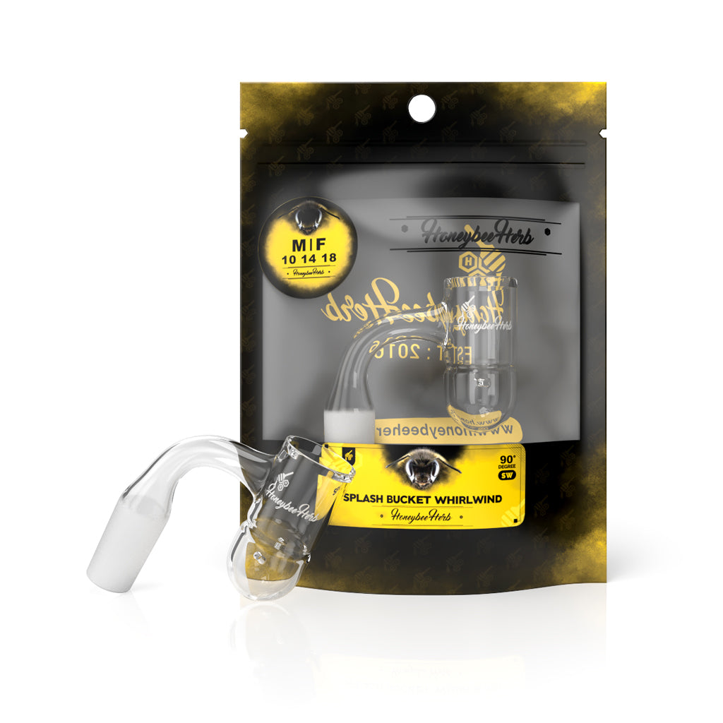 SPLASH BUCKET WHIRLWIND QUARTZ BANGER - 90° DEGREE | BL