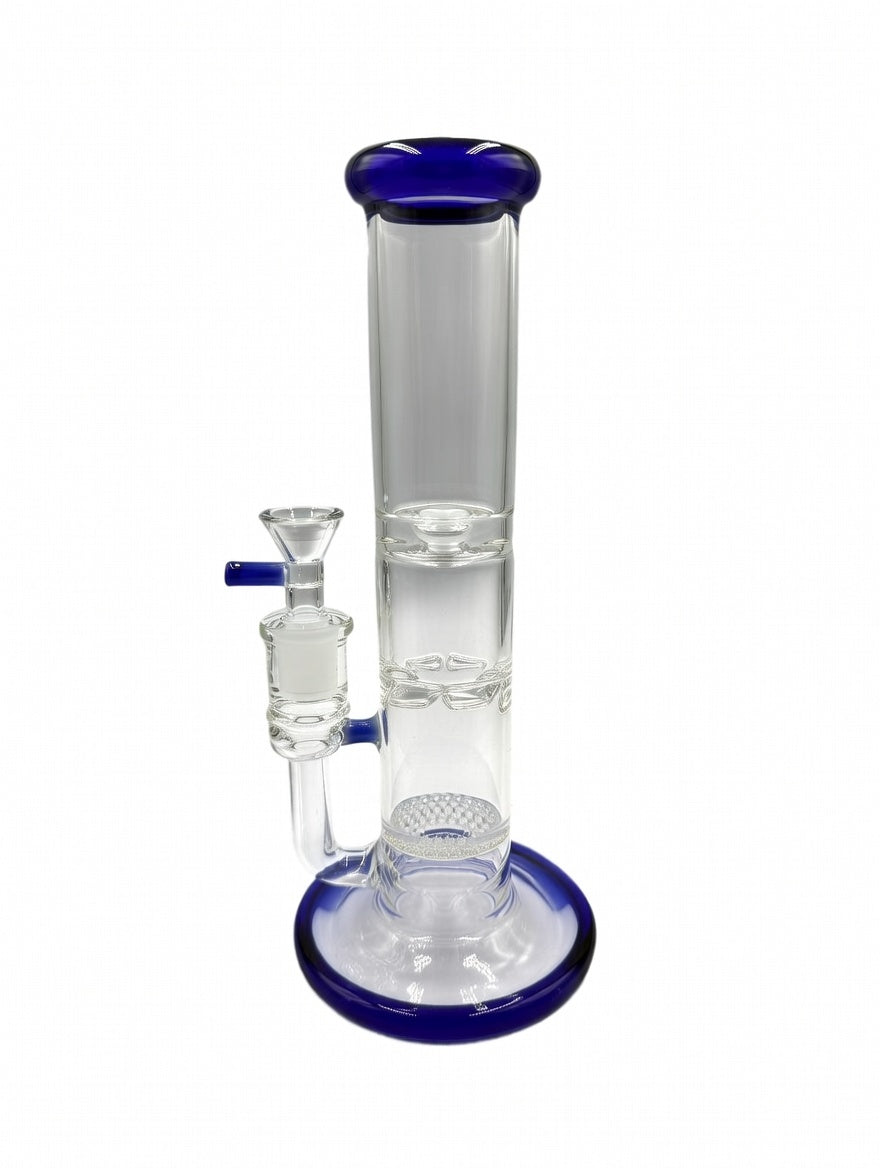 10" Triple Perc Straight Tube