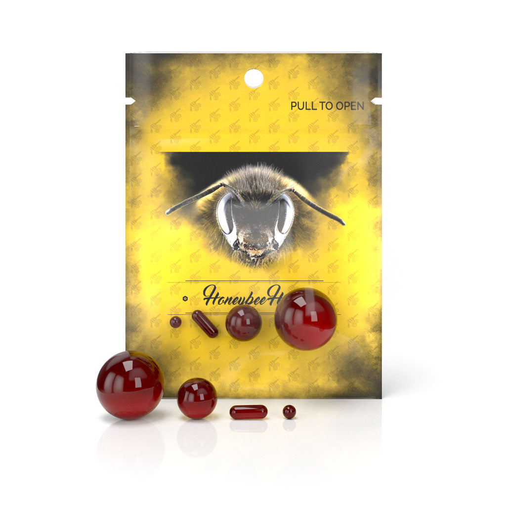 HONEYBEE HERB DAB MARBLE SETS - 4 PIECE