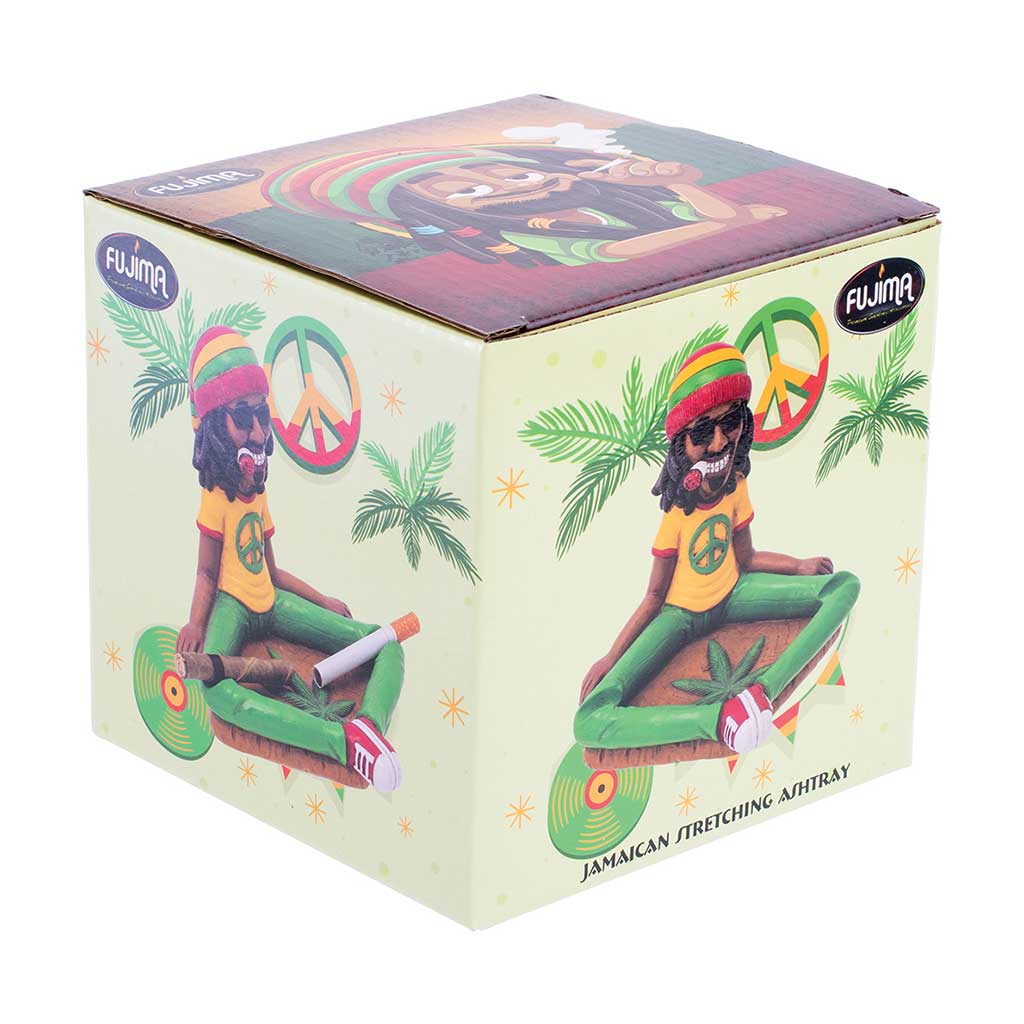 JAMAICAN STRETCHING ASHTRAY