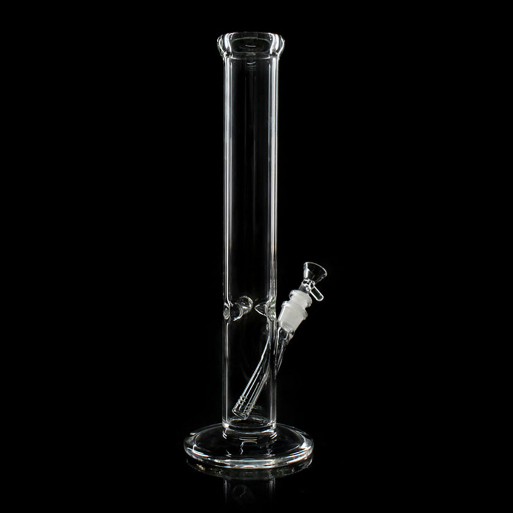 Buy 5mm thick straight tube bong by Phoenix Star, clear glass design, for sale at Fat Ass Glass