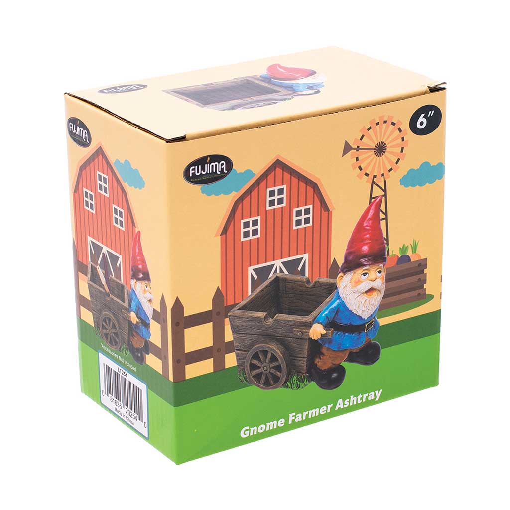 GNOME FARMER ASHTRAY