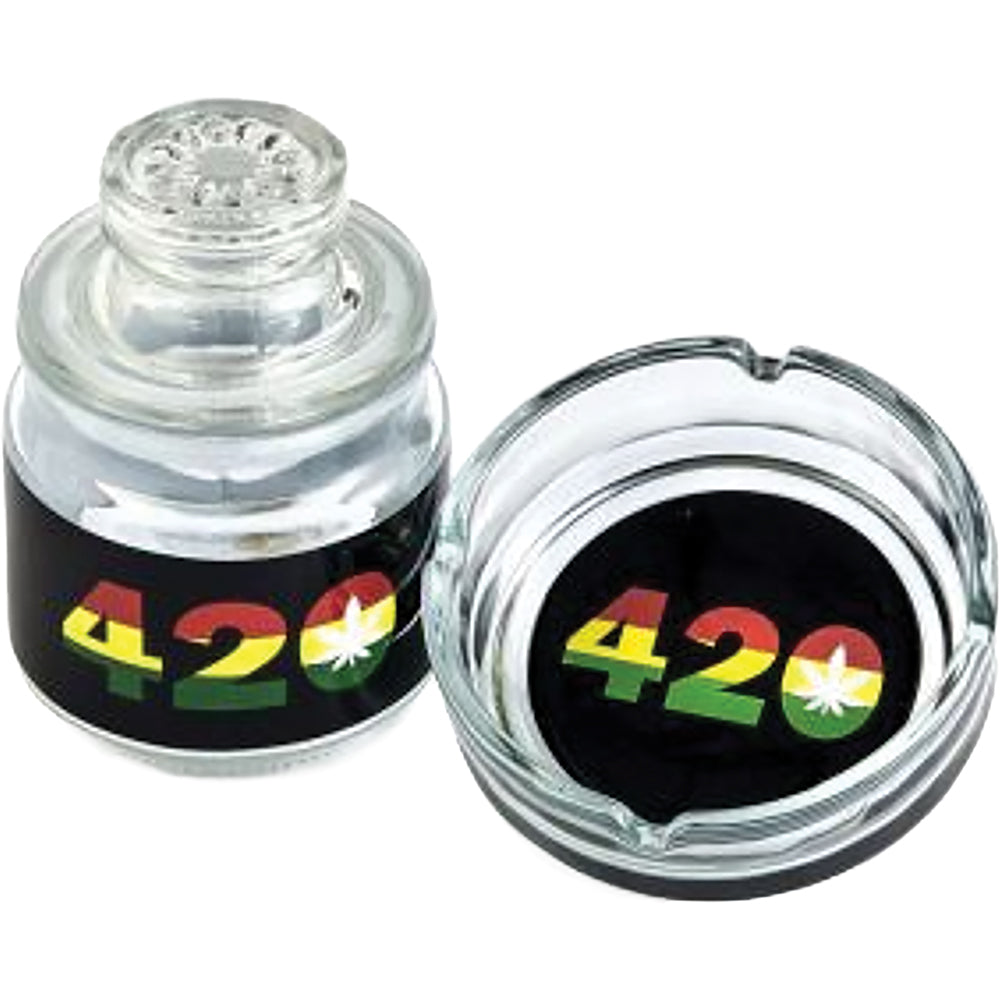 420 Design Ashtray Set With Stash Jar