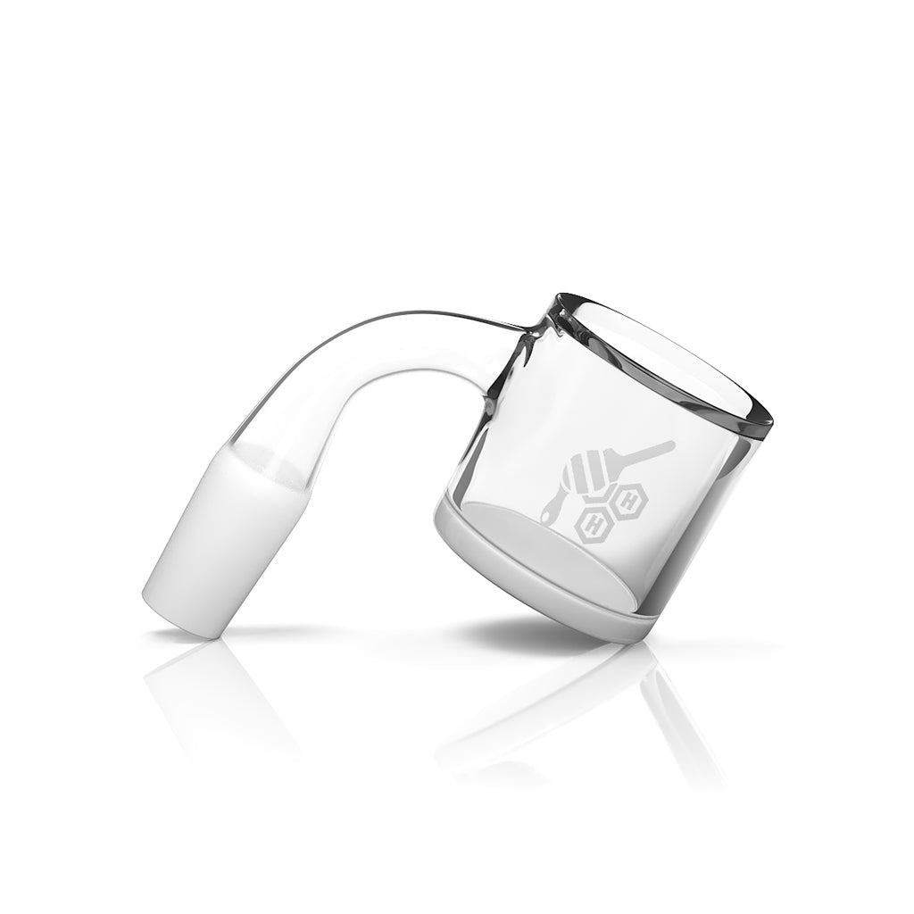 HONEYBEE HERB YELLOW LINE HONEY & MILK XL BEVEL QUARTZ BANGER