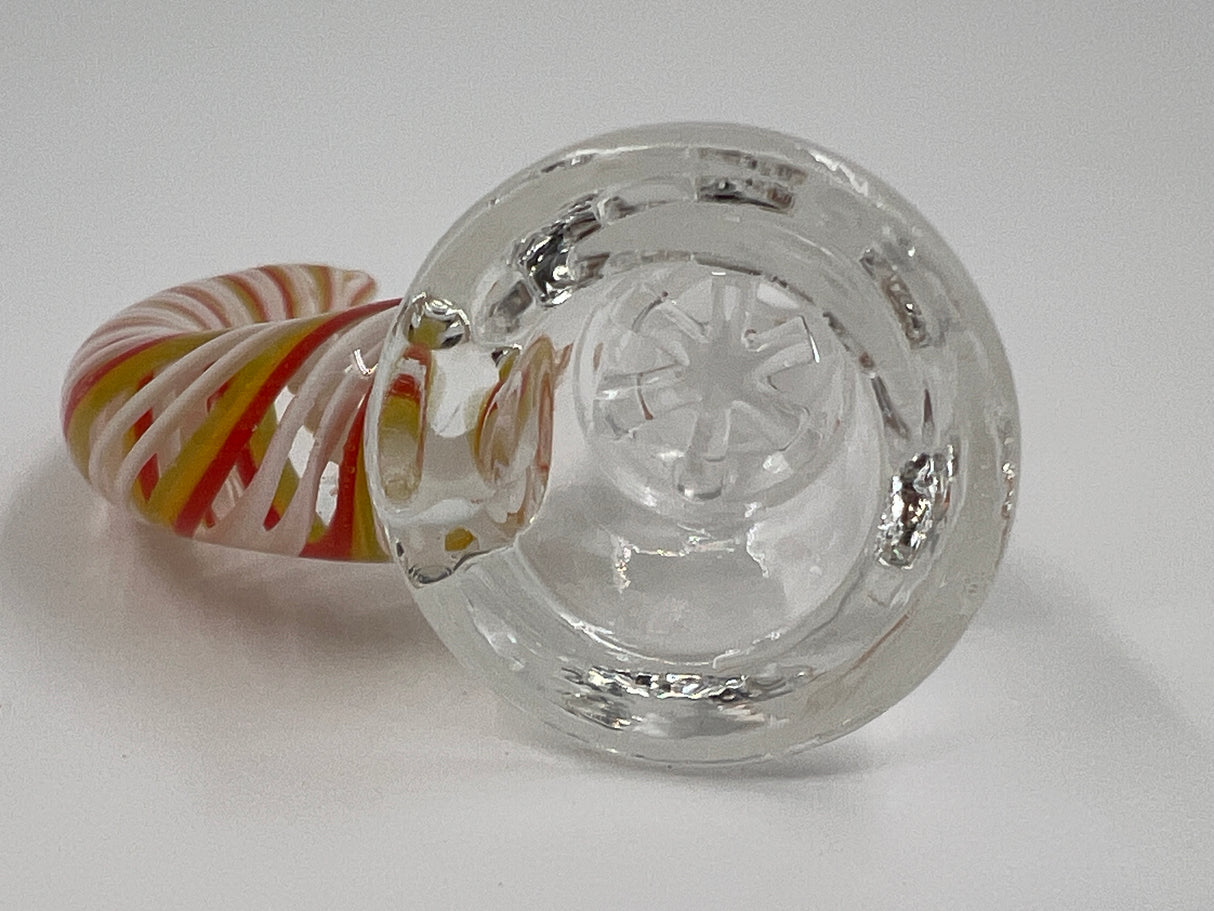 Horned Flower Slide with Glass Screen