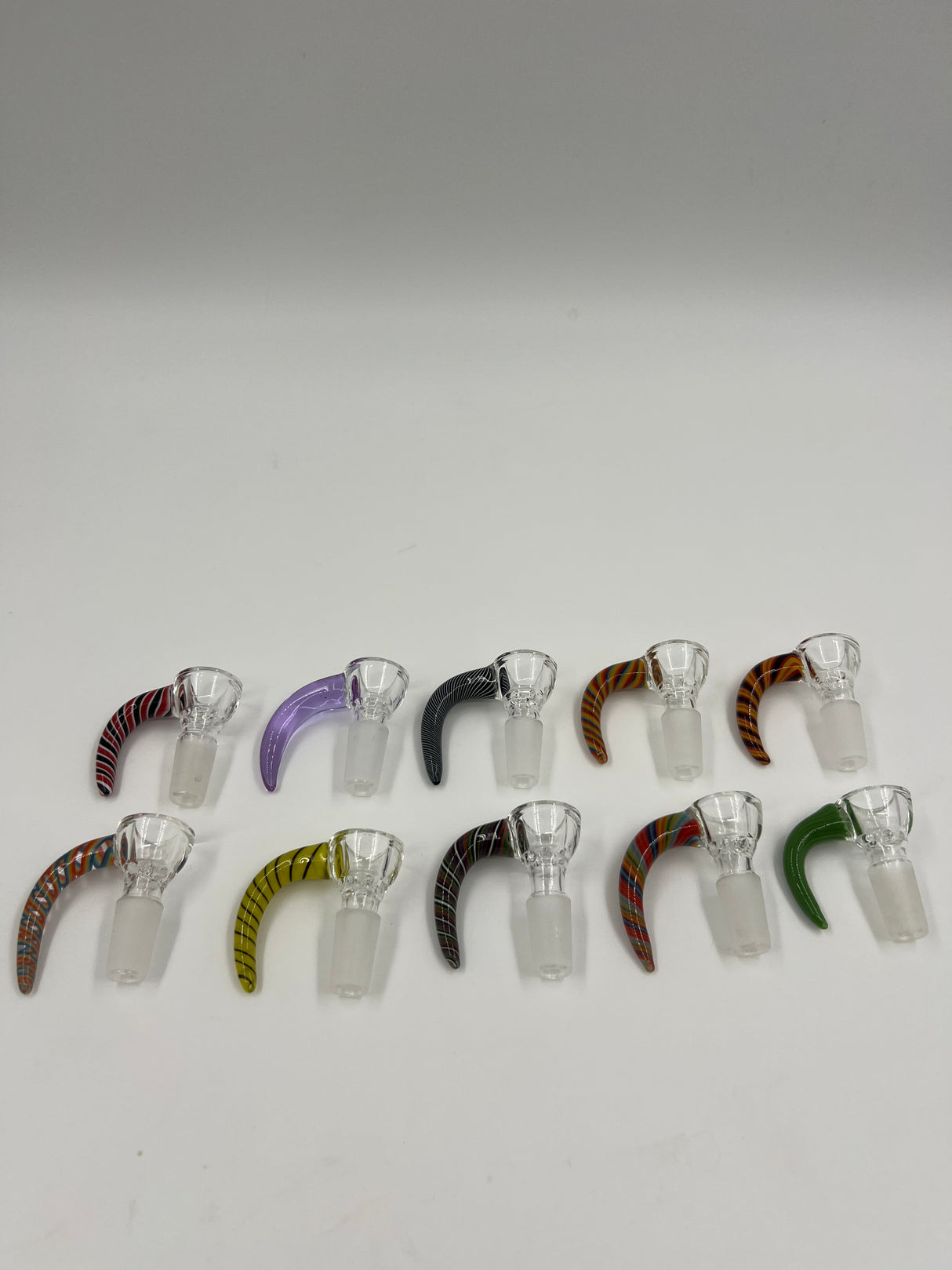 Horned Flower Slide with Glass Screen