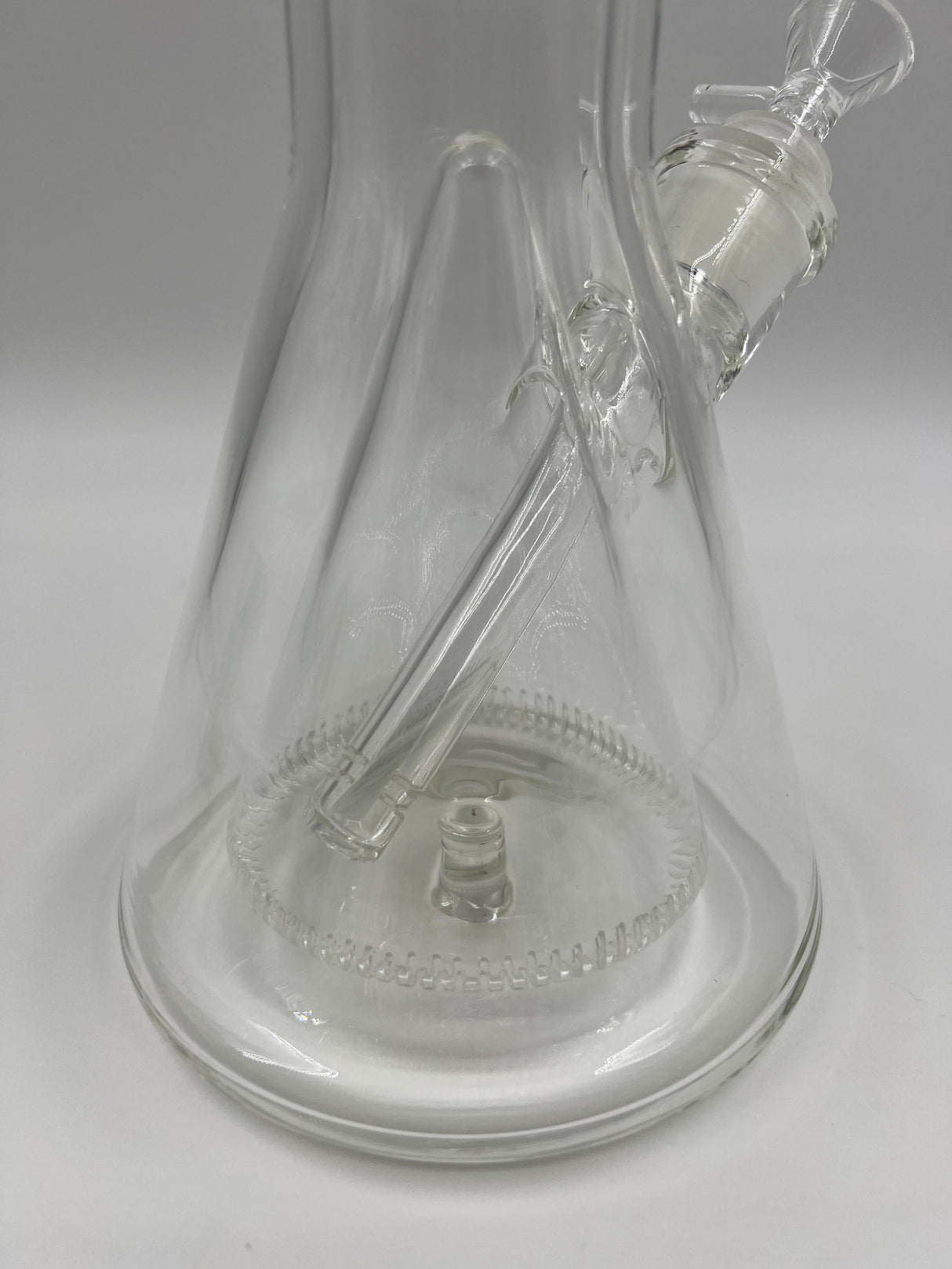 15" Milkyway Glass Sea Themed Sandblasted Beaker Bong with Pyramid Percolator