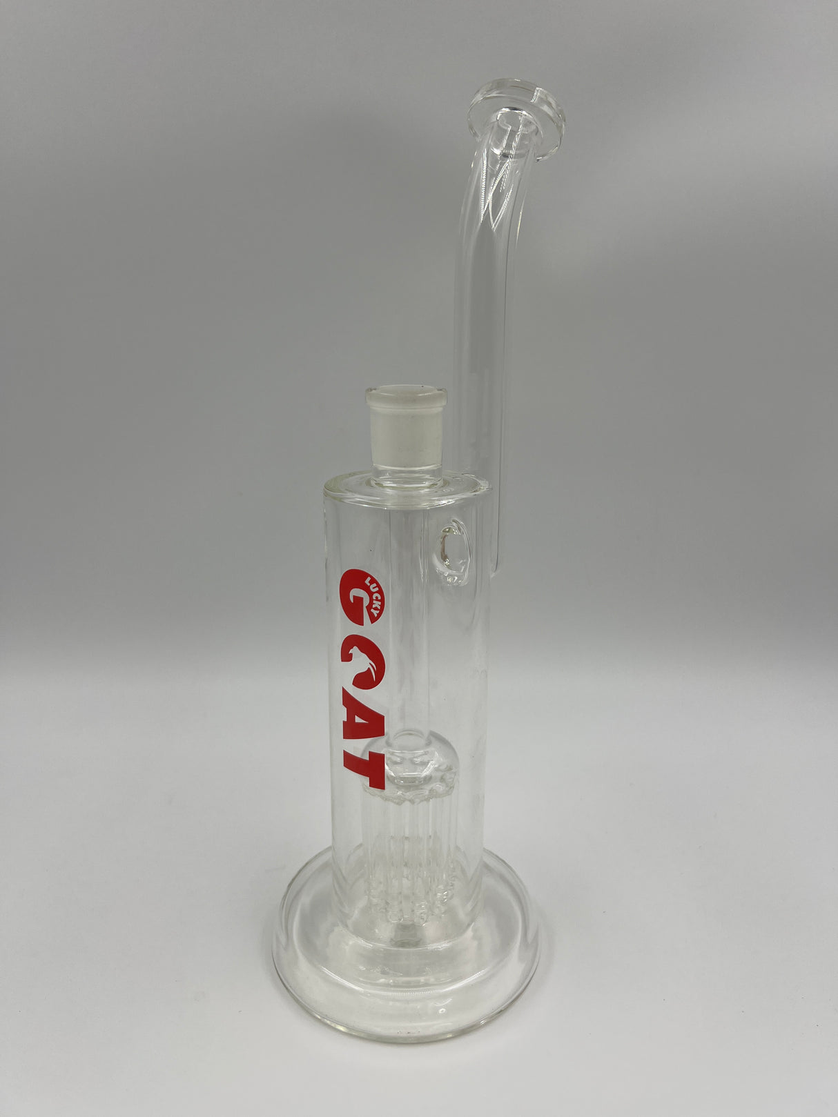 13" Lucky Goat Glass Tree Arm Bent Neck