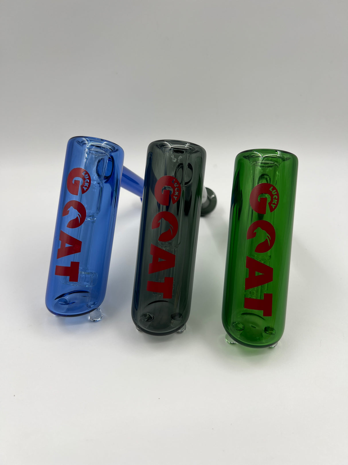 7" Lucky Goat Glass Percolated Hammer Bubbler