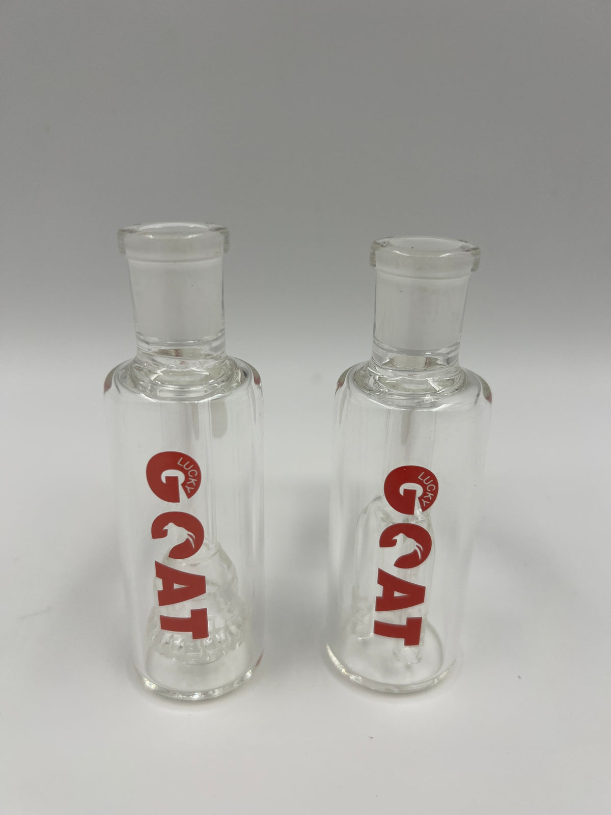 2 Pack 14mm 45 Degree Male Ash Catchers by Lucky Goat Glass