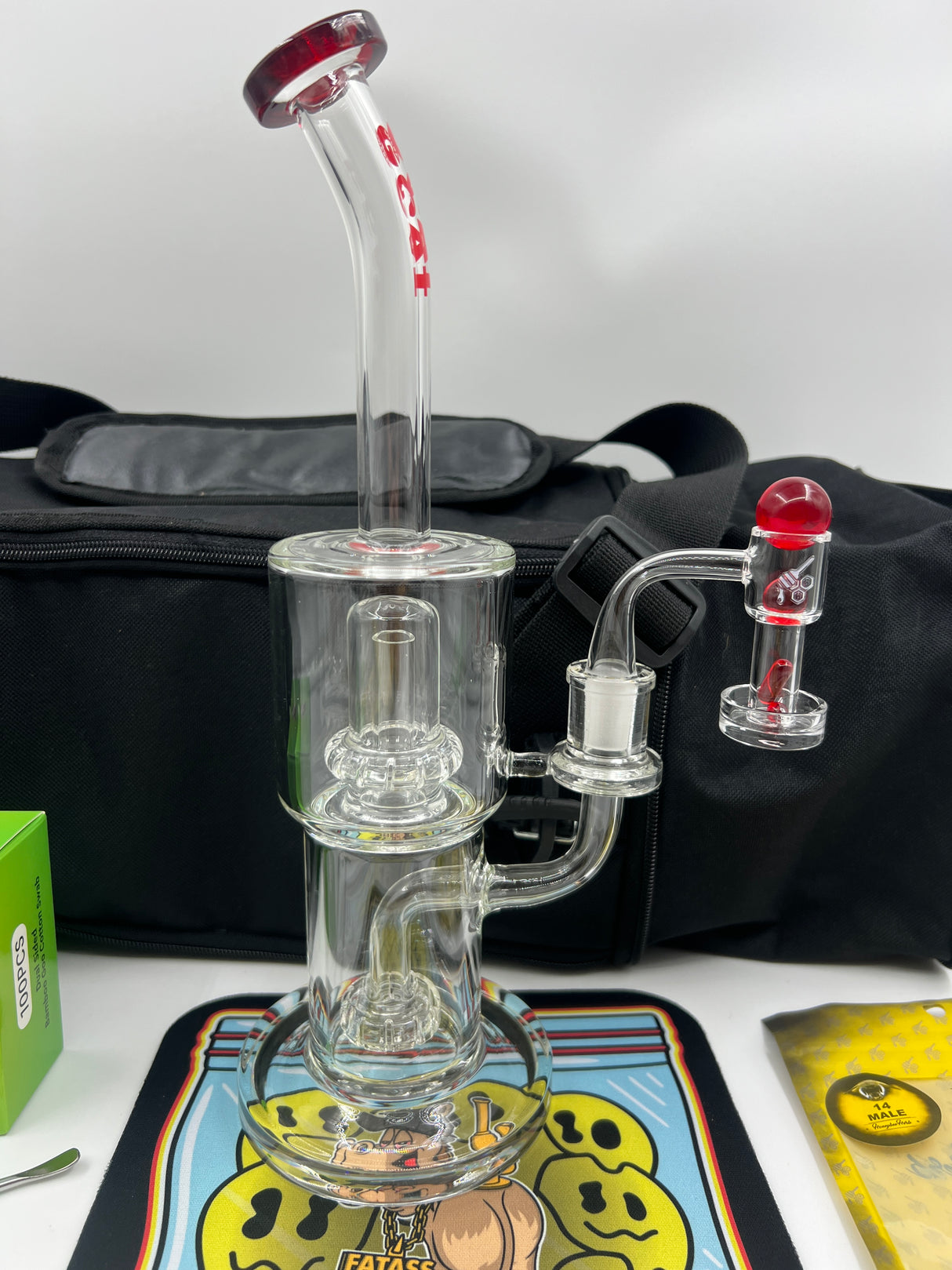 11.5" Lucky Goat Glass x Honyebee Herb Bundle Set