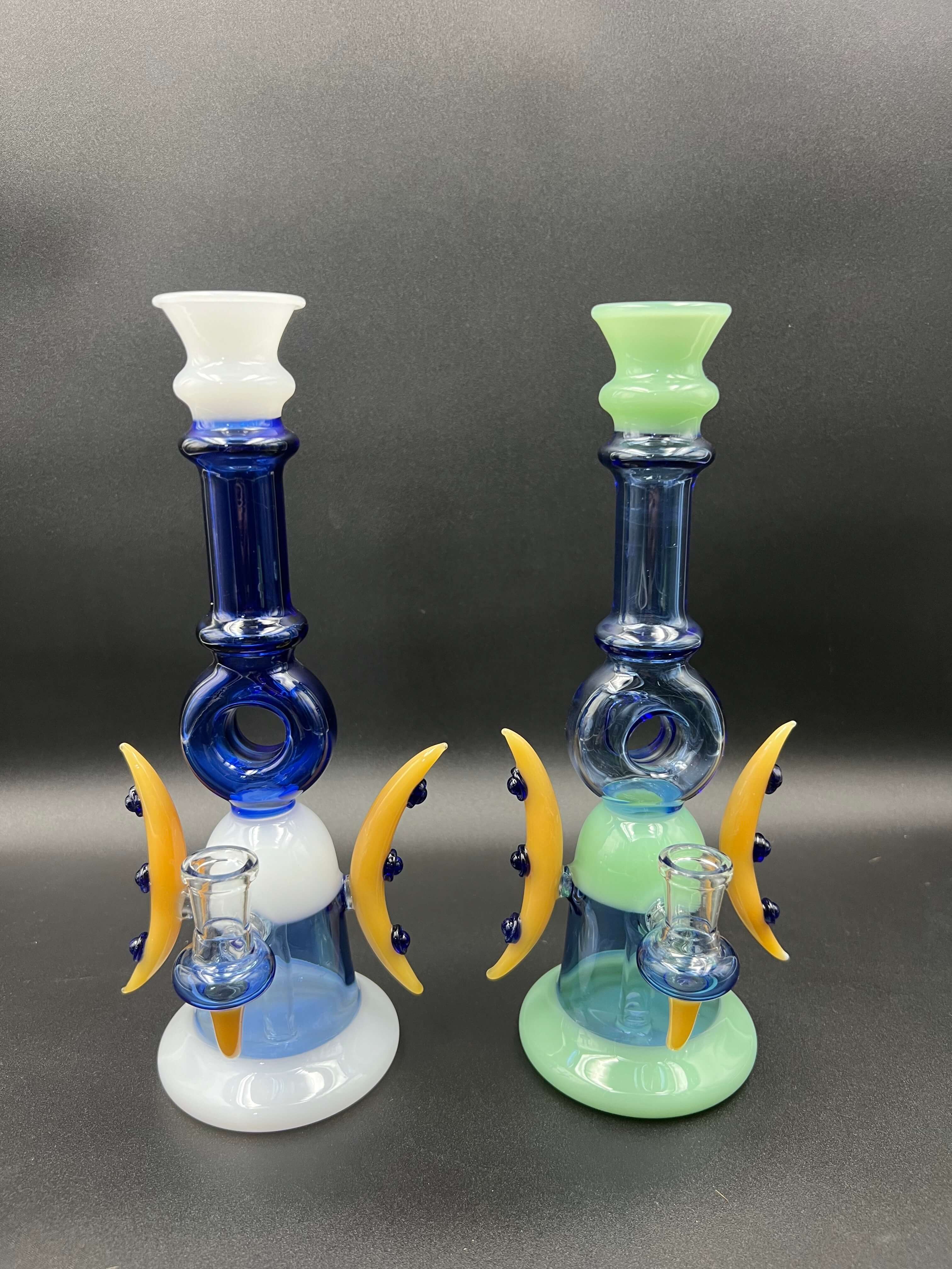 14MM Double Moon Donut Bong - FGC – fatassglass