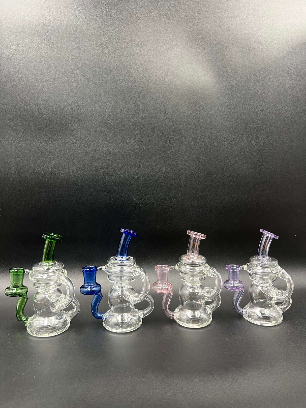 6" Mini Recycler Borosilicate Glass Dab Rig
