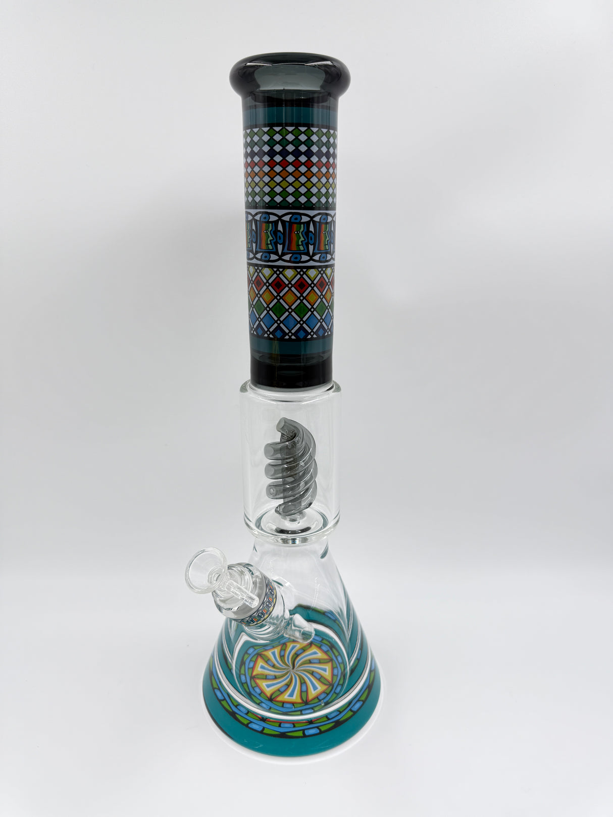16" Colored Coil Percolator Beaker Bong