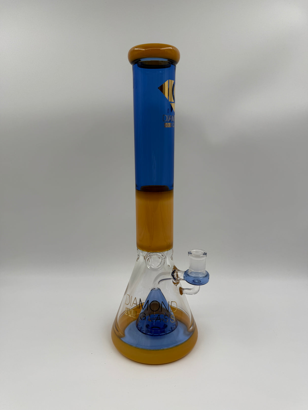CLOSEOUT Diamond Glass Pyramid Beaker Bong