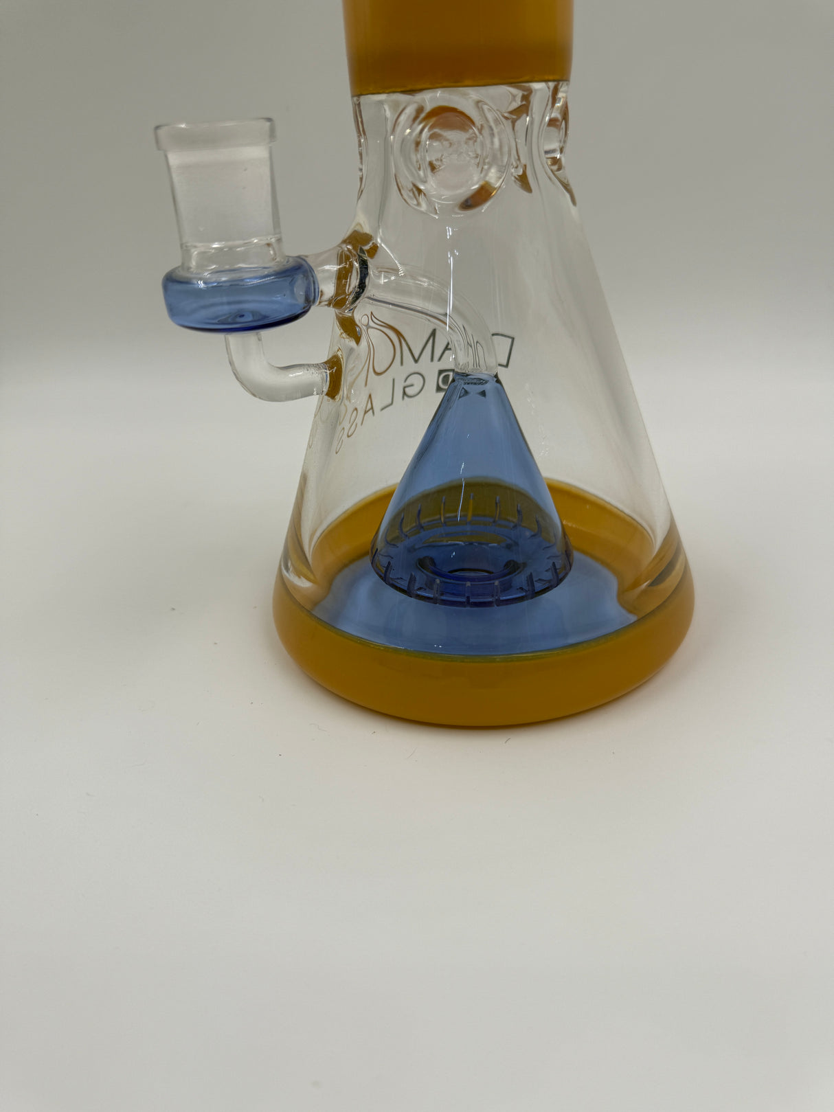 CLOSEOUT Diamond Glass Pyramid Beaker Bong