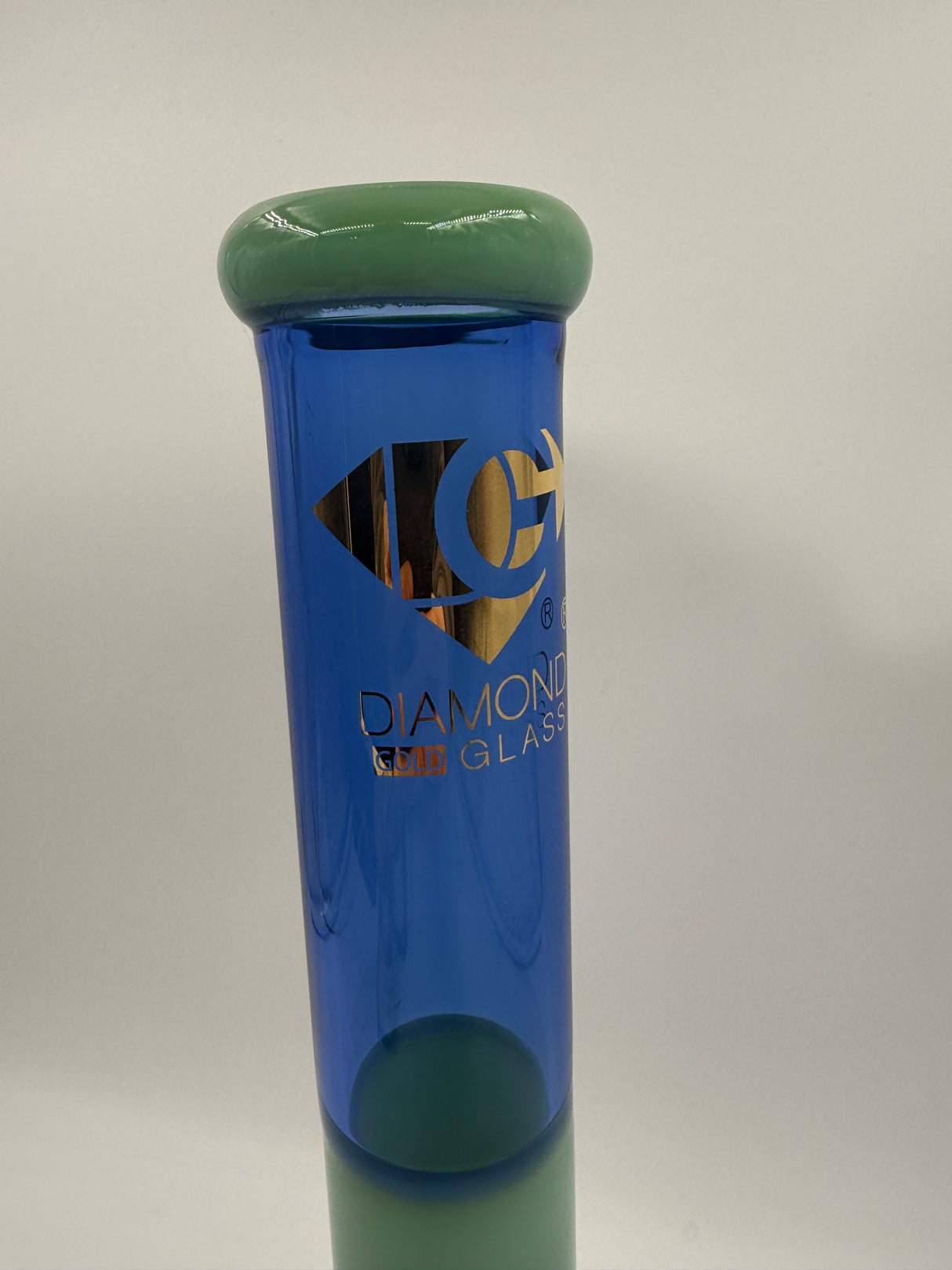 CLOSEOUT Diamond Glass Pyramid Beaker Bong