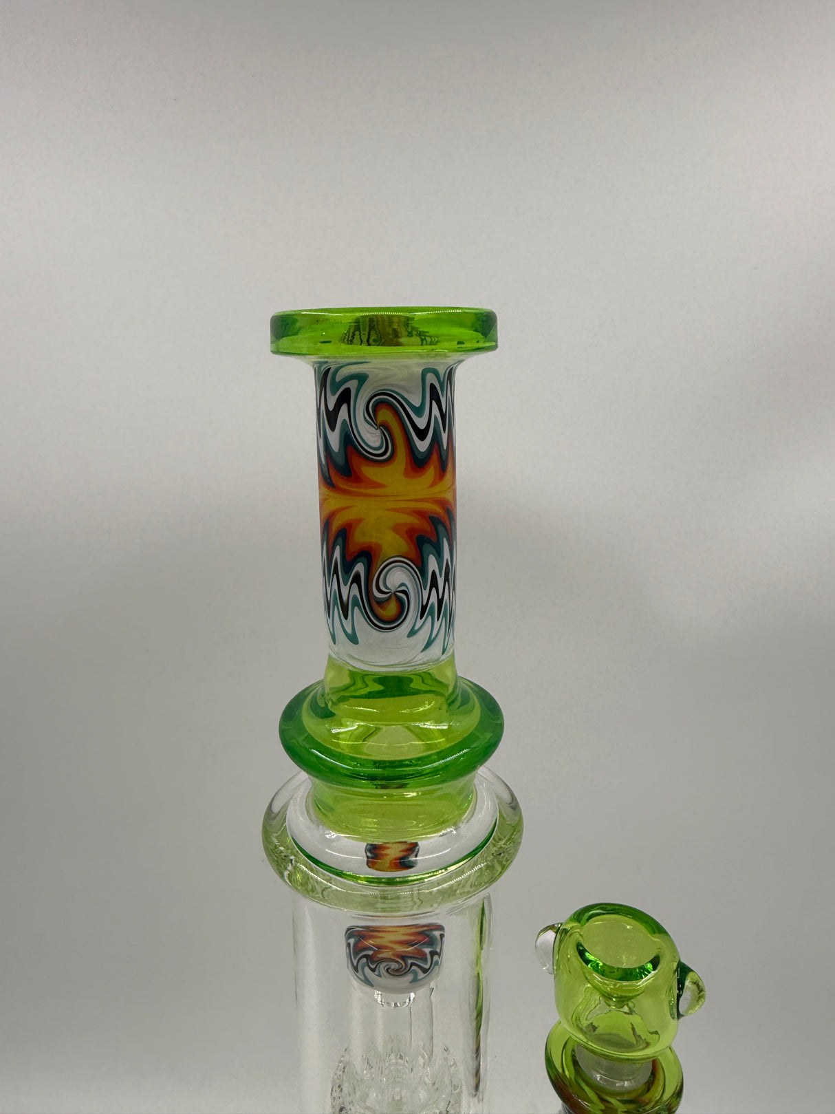 CLOSEOUT 16" Diamond Glass Double Matrix Perc Straight Tube Bong