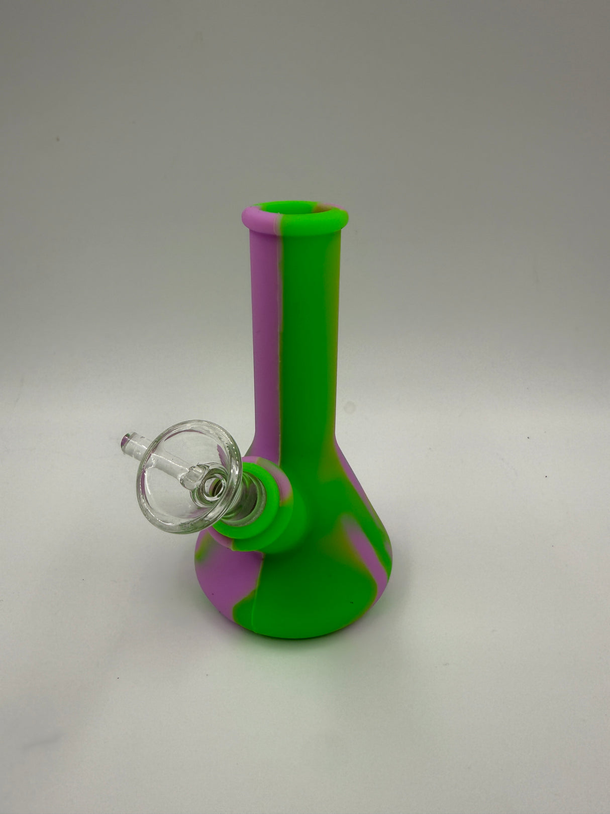 5" Pocket Bong Silicone w. Removable Downstem & Glass Slide