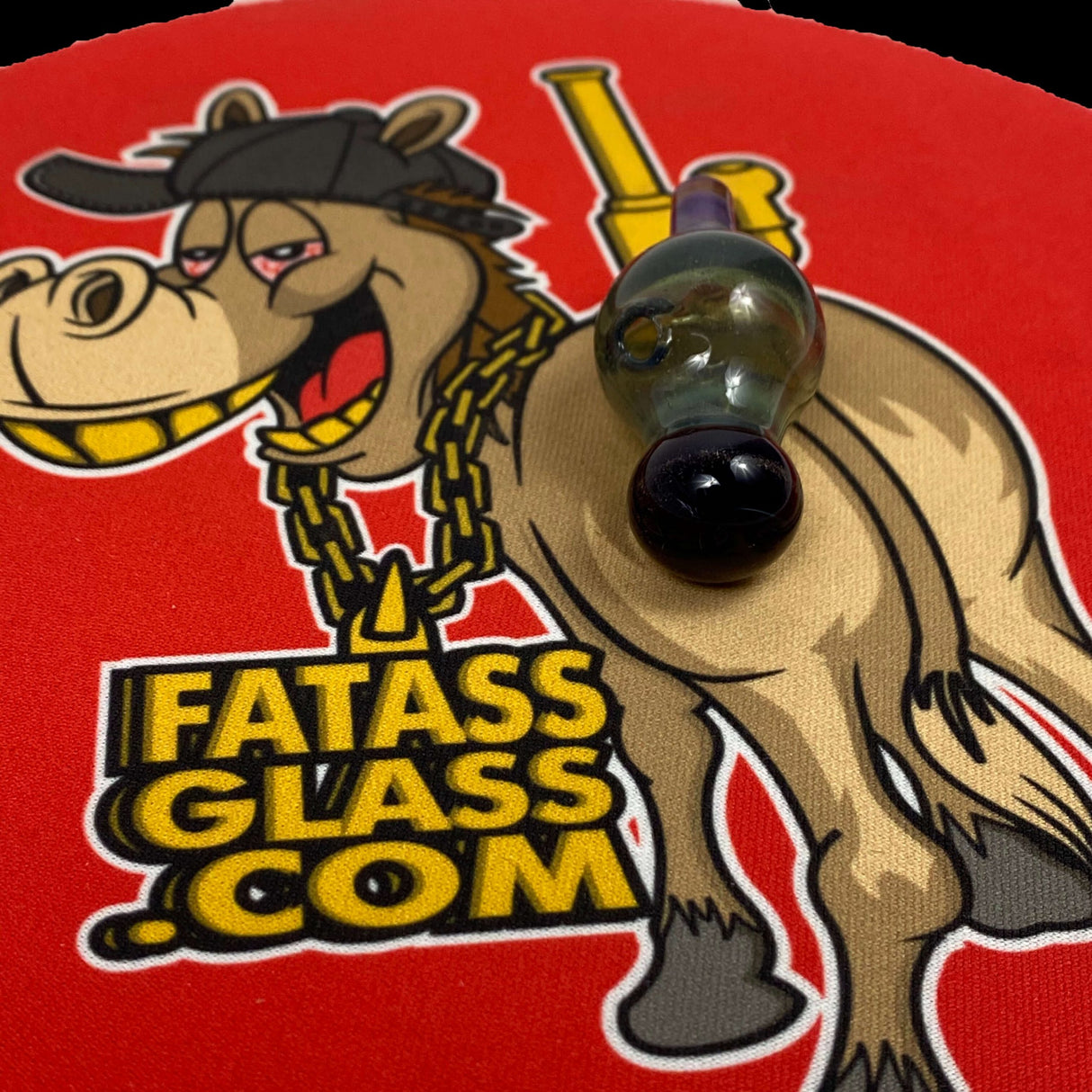 Messy Glass Round Top Directional Carb Cap