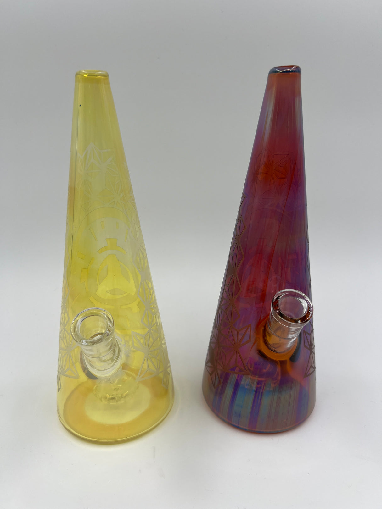 9.5" Sandblasted Cone Bong