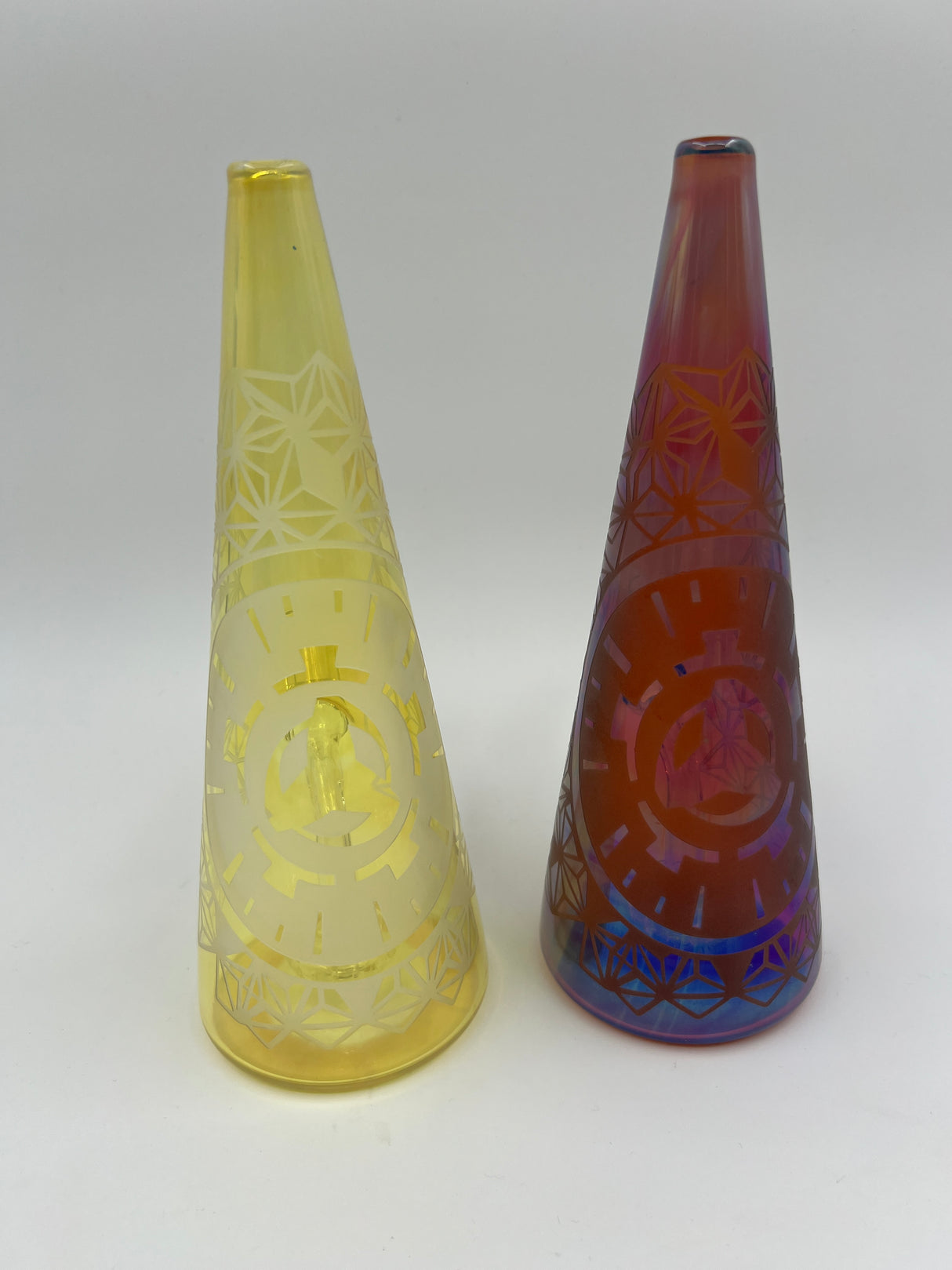 9.5" Sandblasted Cone Bong