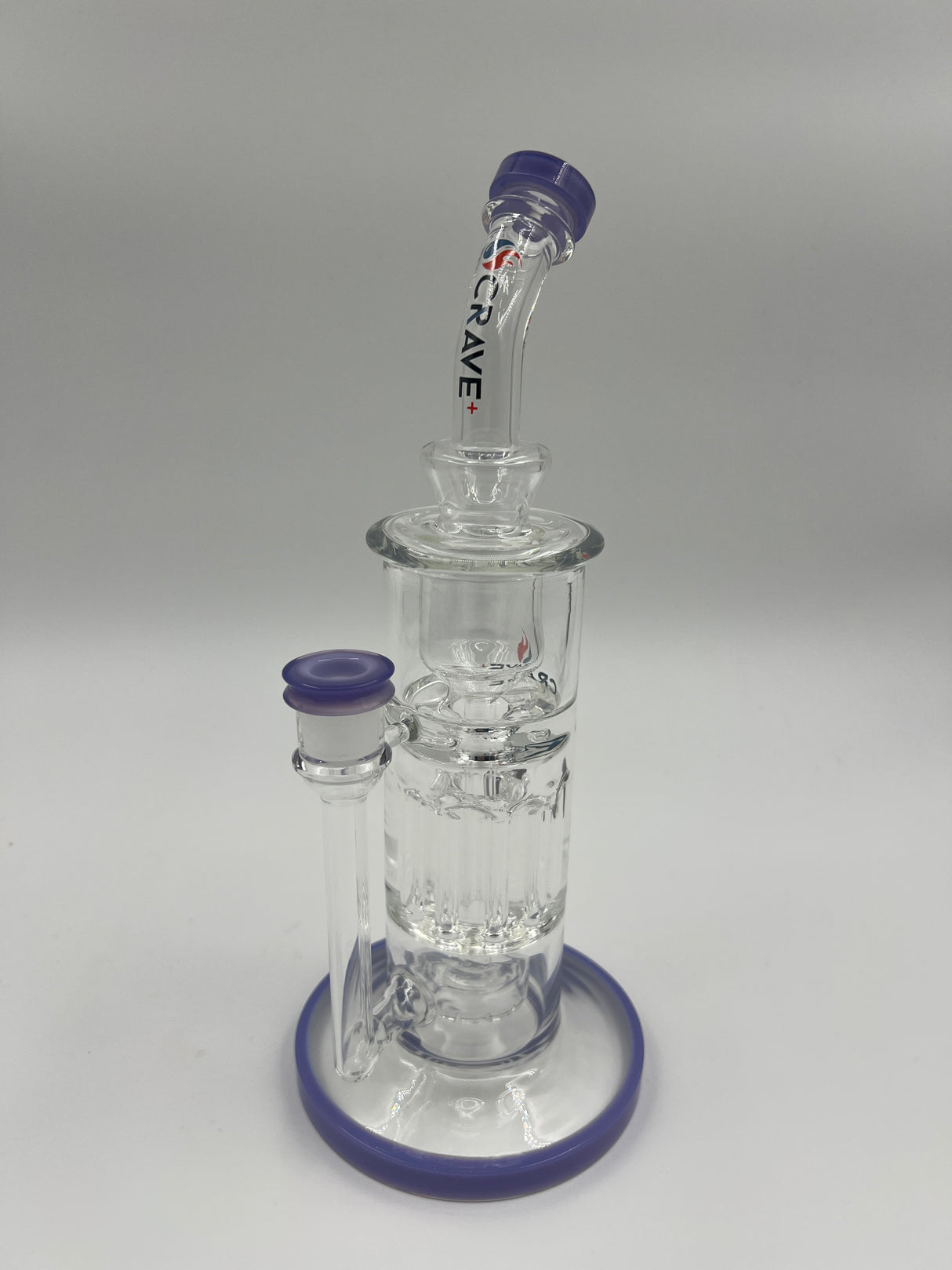 12" Bent Neck Freezable Glycerin Bong by Crave