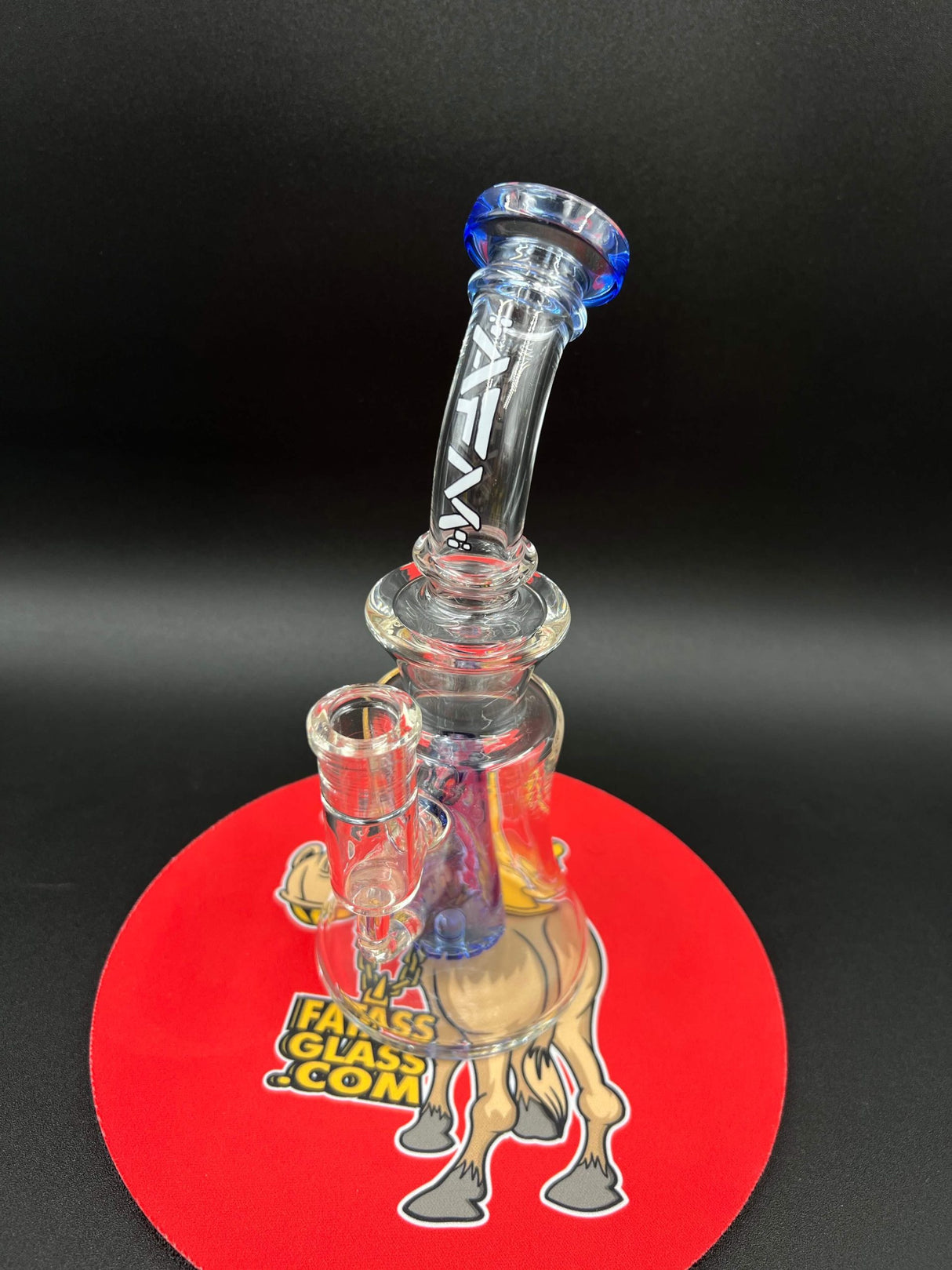9" Pyramid Percolator AFM Bent Neck Bong