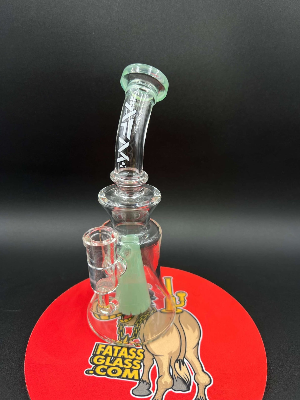 9" Pyramid Percolator AFM Bent Neck Bong