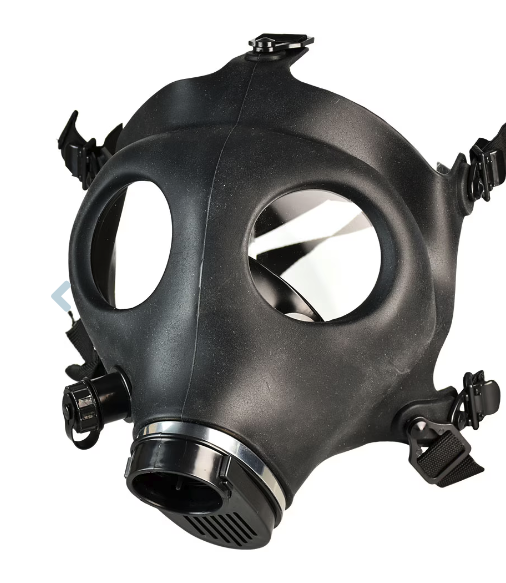 Headway Gas Mask & Acrylic Water Pipe Combo | 9" to 13" | Styles & Colors Vary