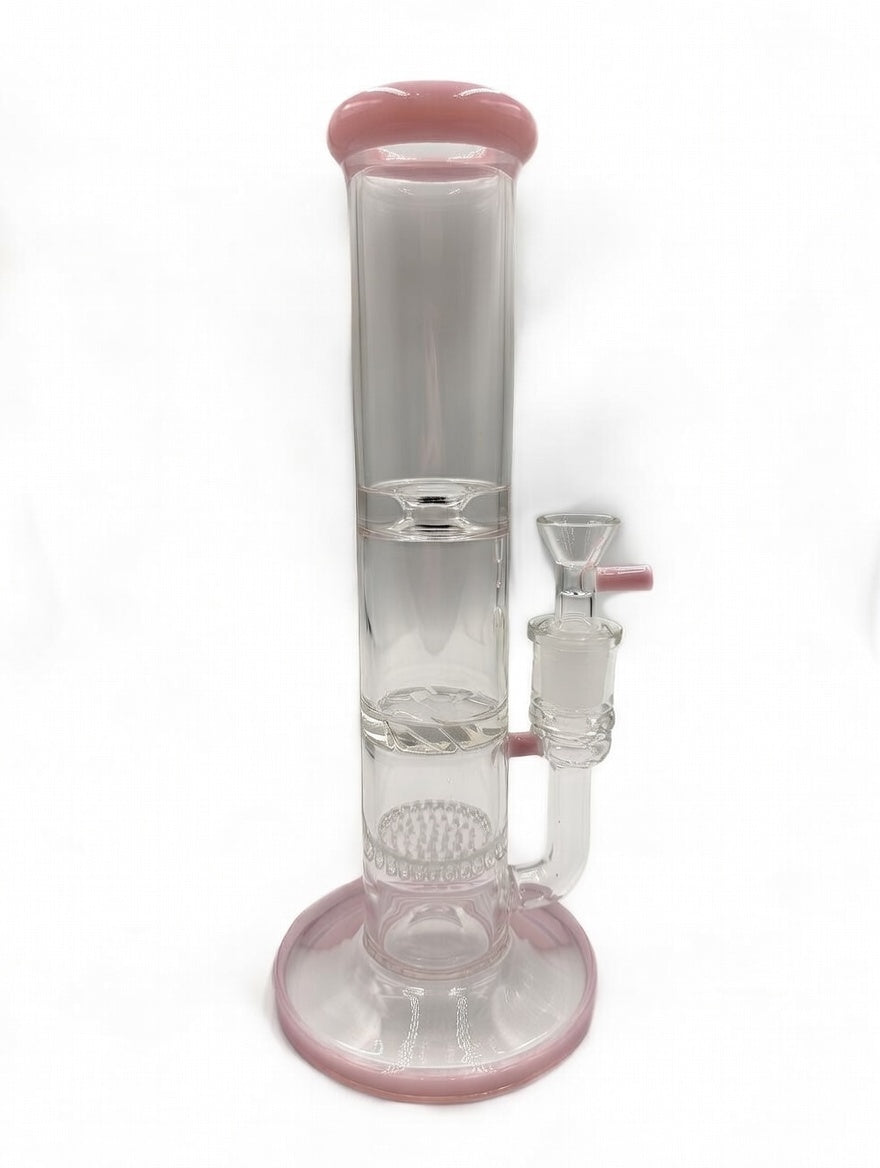 10" Triple Perc Straight Tube