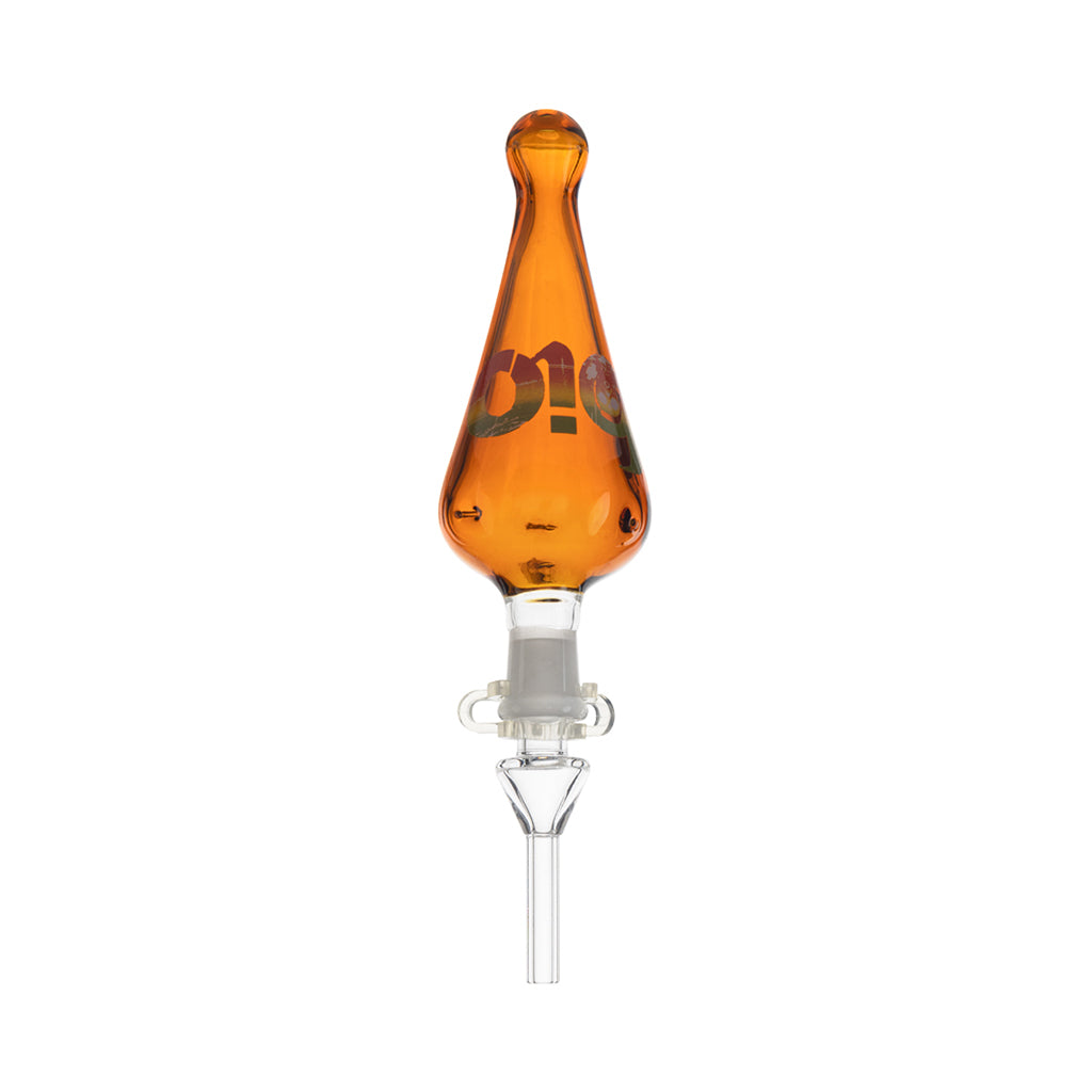 Assembled Amber Glass Bio Nectar Collector From The Multikit Set Ready For Dabbing Sessions At Fat Ass Glass