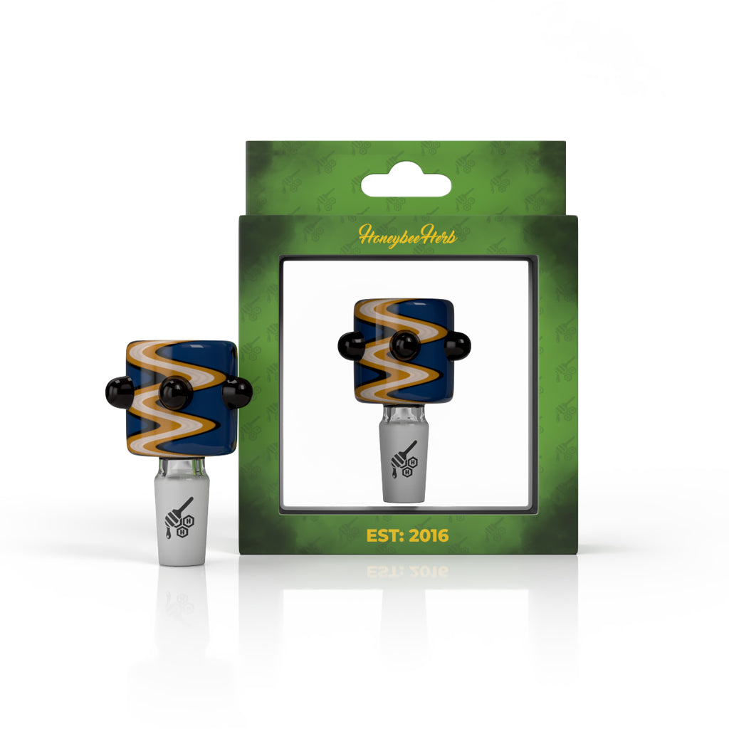 CYLINDER ZIG ZAG STRIPPED FLOWER BOWL PIECES