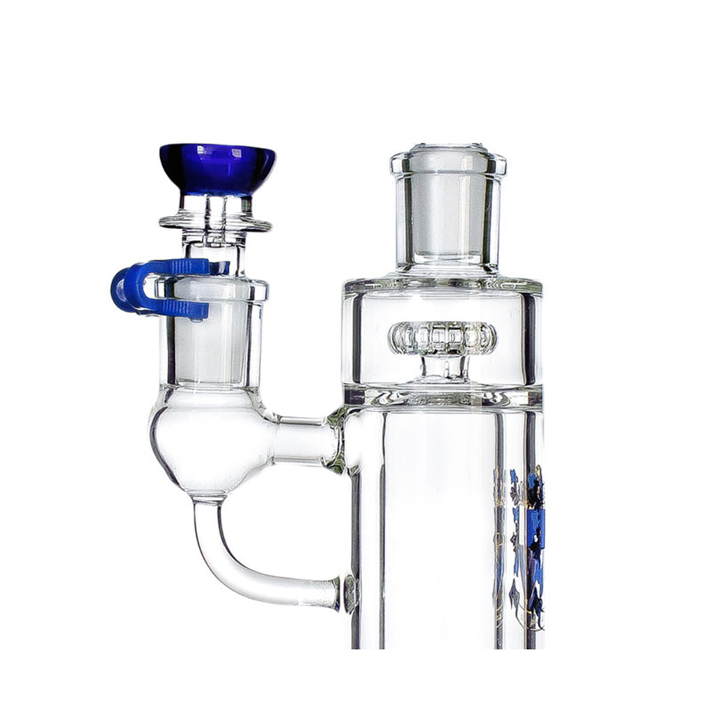 Shop Phoenix Star double showerhead bong blue bowl, buy online