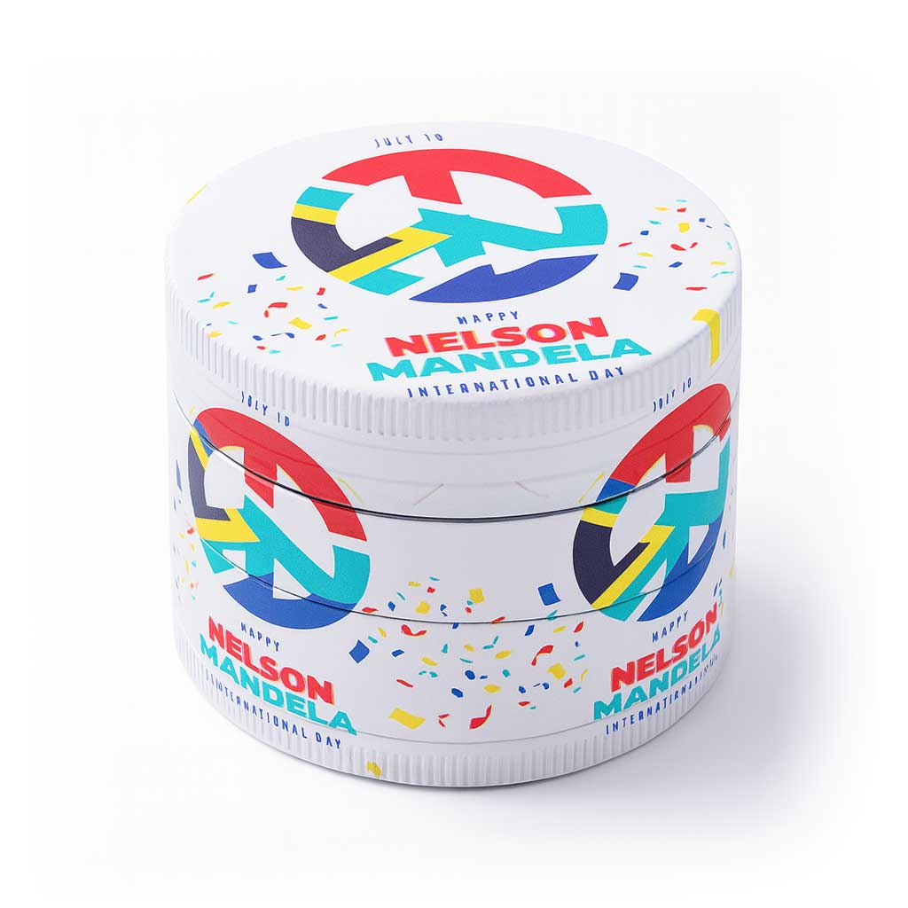 COLORFUL PSYCHEDELIC PEACE SYMBOL 4-PIECE GRINDER