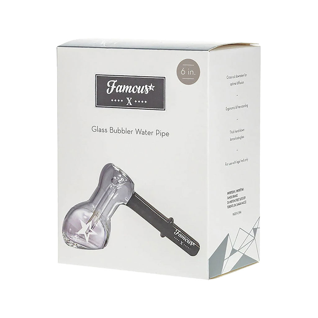 FAMOUS X 6IN BLACK HAMMER BUBBLER