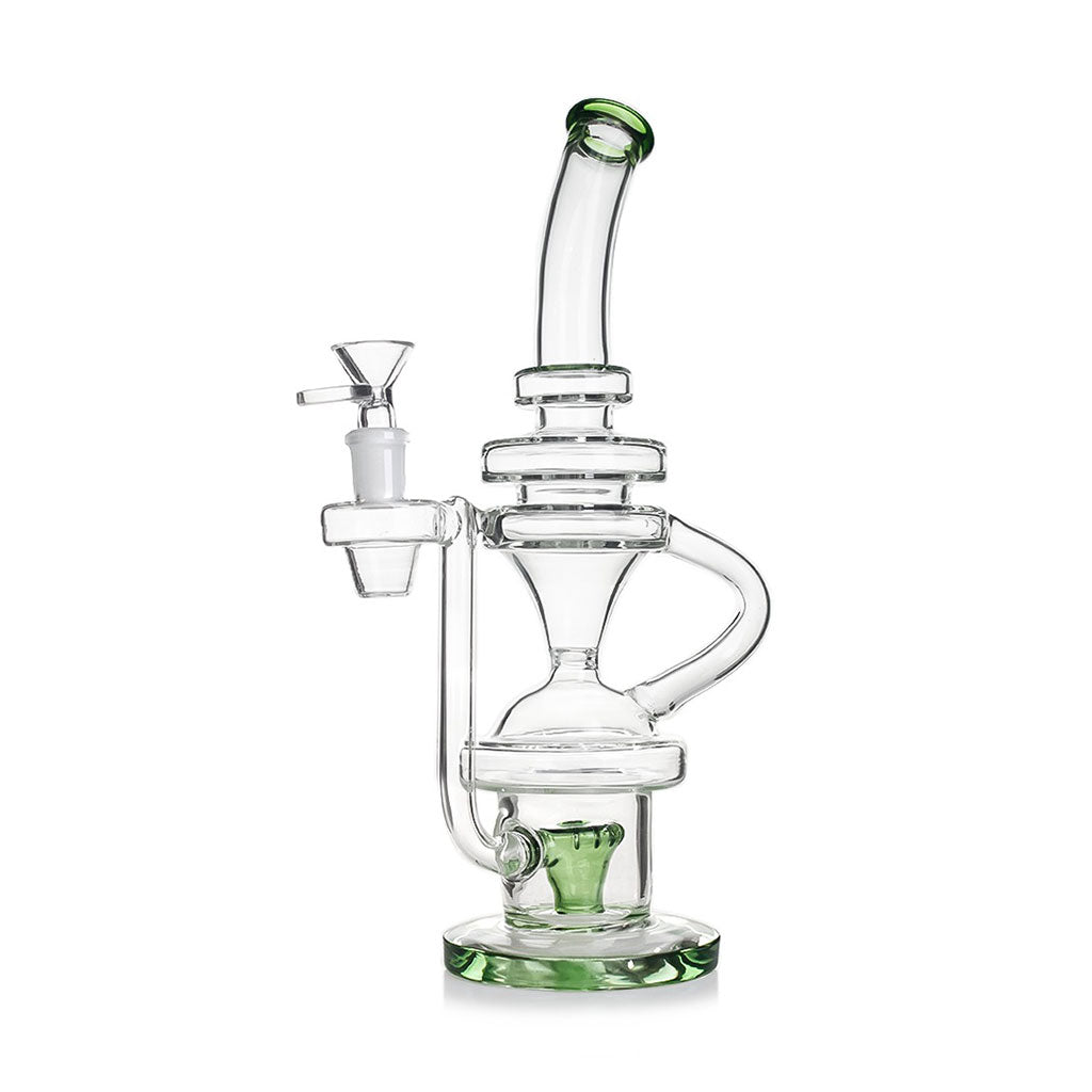 MULTI CHAMBERED COLORFUL SHOWERHEAD PERC RECYCLER RIG