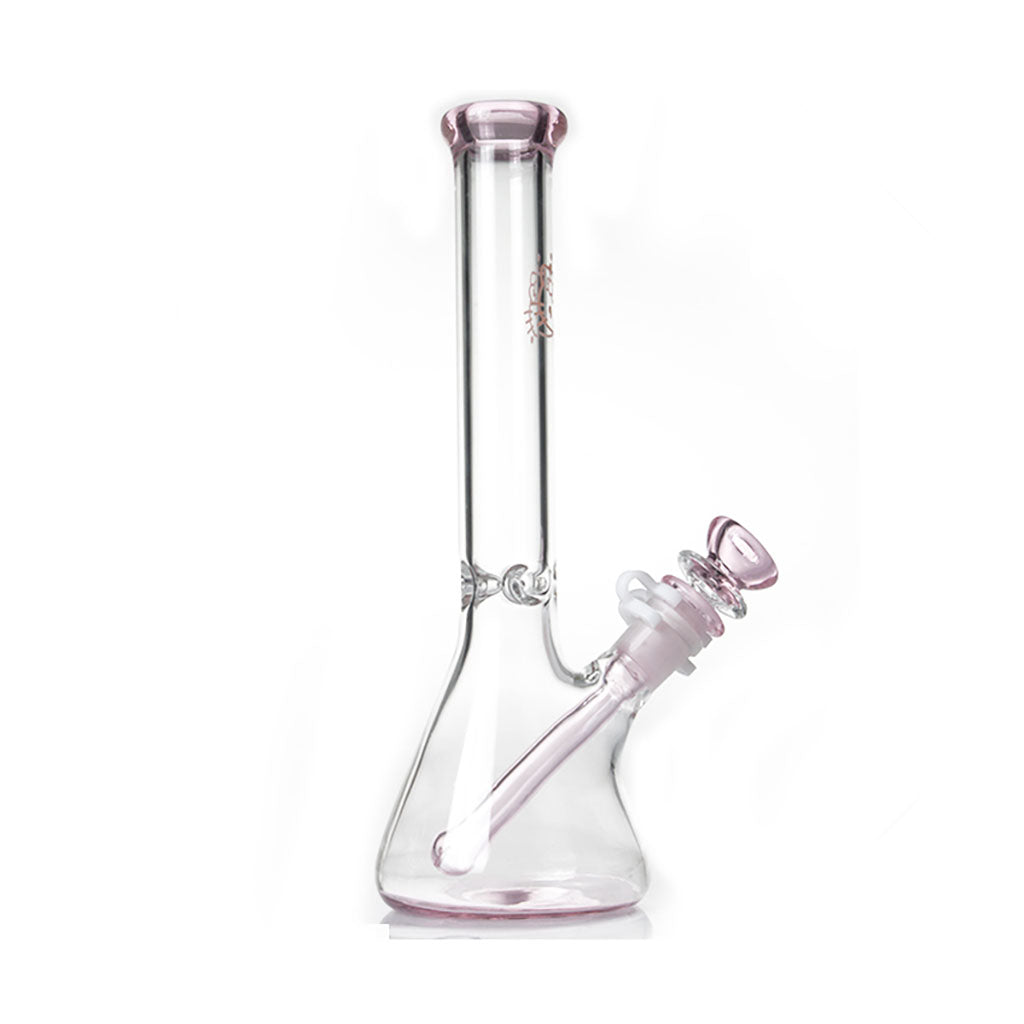 Buy Hello Kitty Beaker Bong pink glass online at Fat Ass Glass