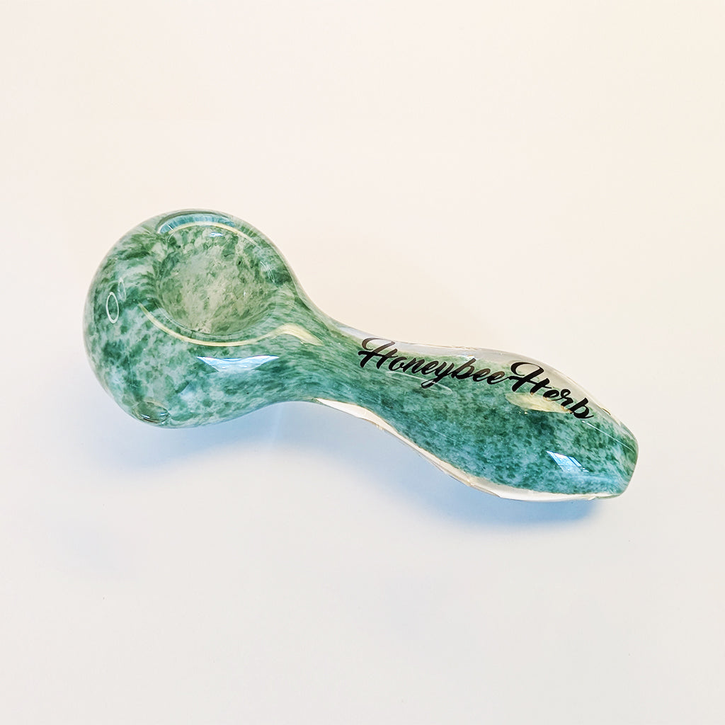 HONEYBEE HERB FRIT SPECKLED SPOON PIPE