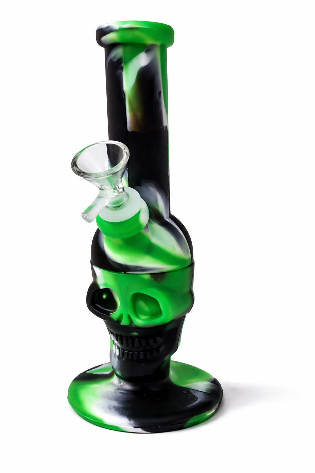 8" Silicone Skull Water Pipe