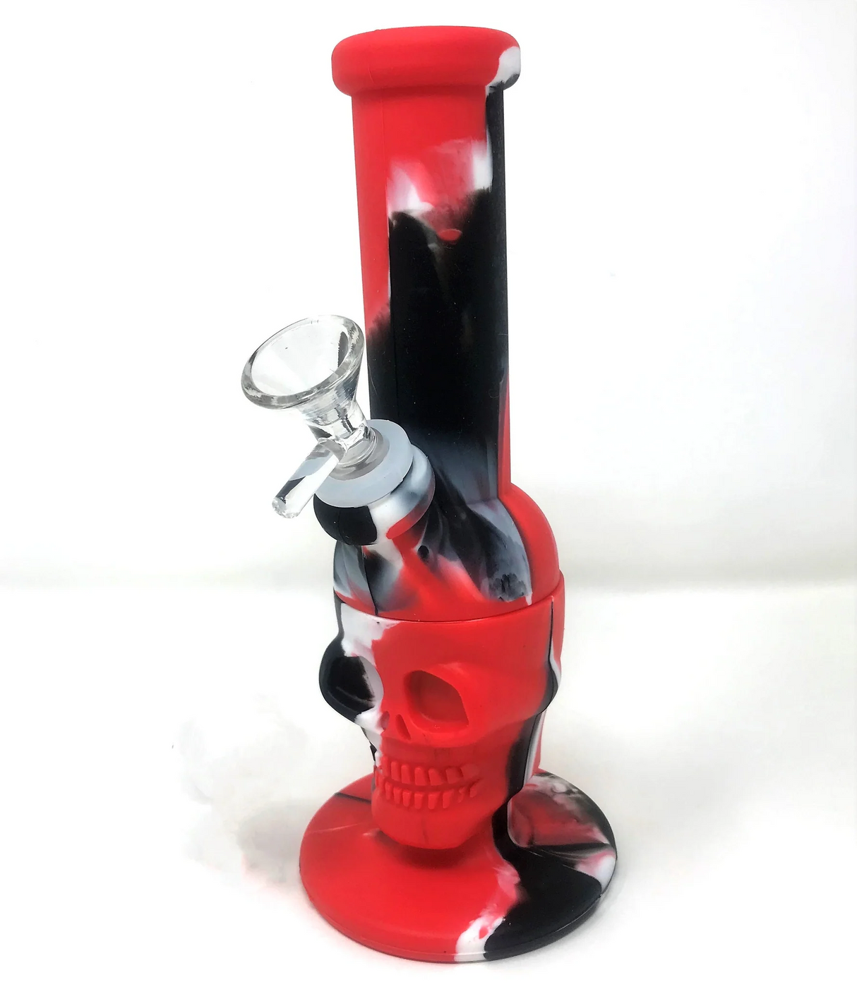 8" Silicone Skull Water Pipe