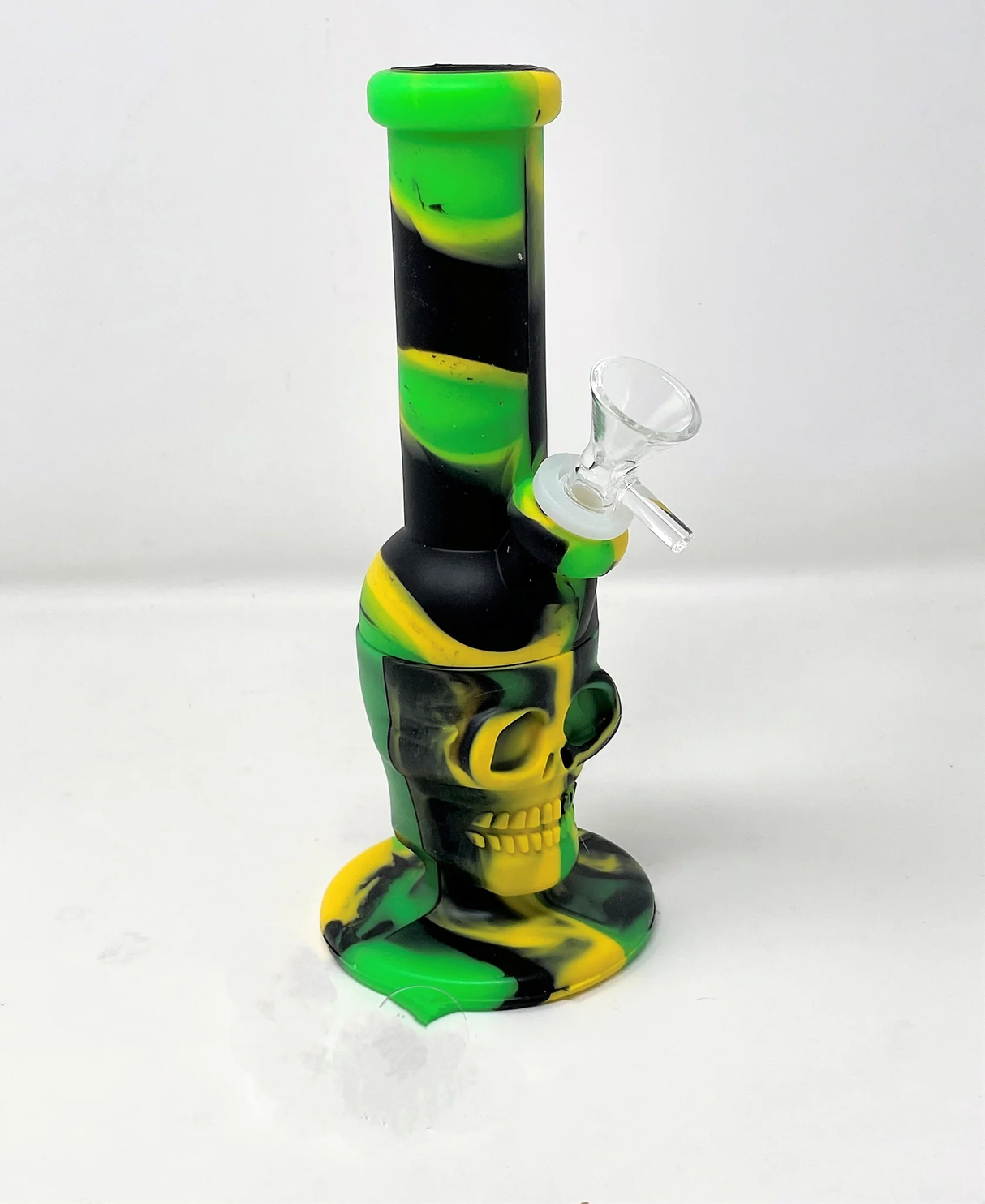 8" Silicone Skull Water Pipe