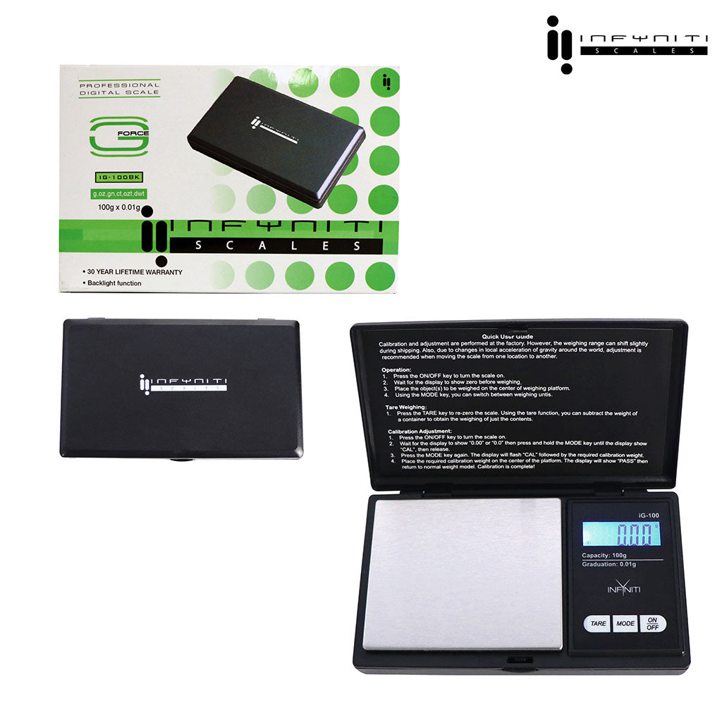 G-Force; 100g X 0.01g, Pocket Scales