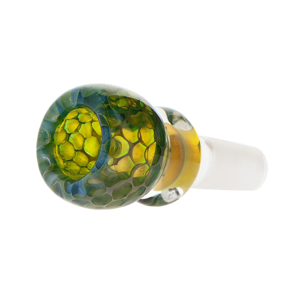 Pastel Fumed Honeycomb Bong Bowl Size View - FGC