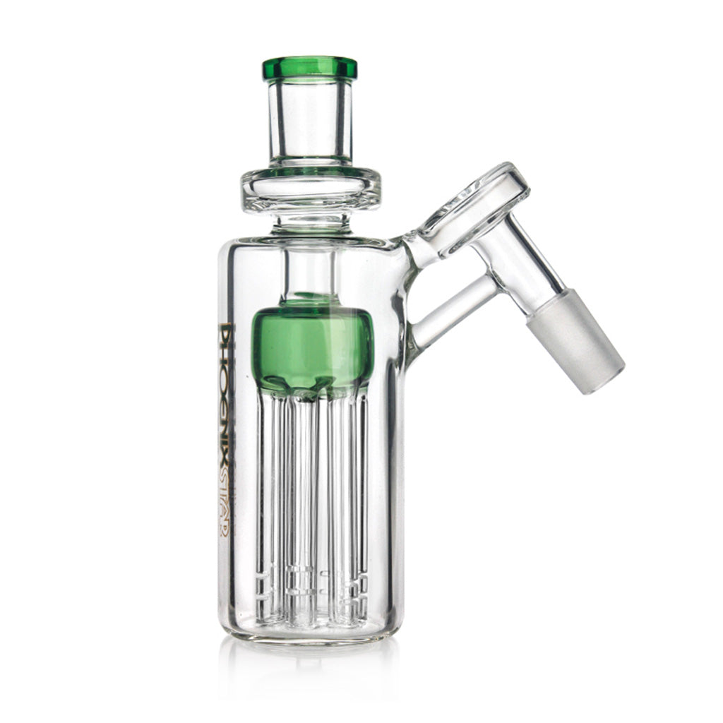 Buy Phoenix Star 14mm 45 Degree 6 Arm Tree Ash Catcher Green online – top-rated glass bong accessory, purchase at Fat Ass Glass