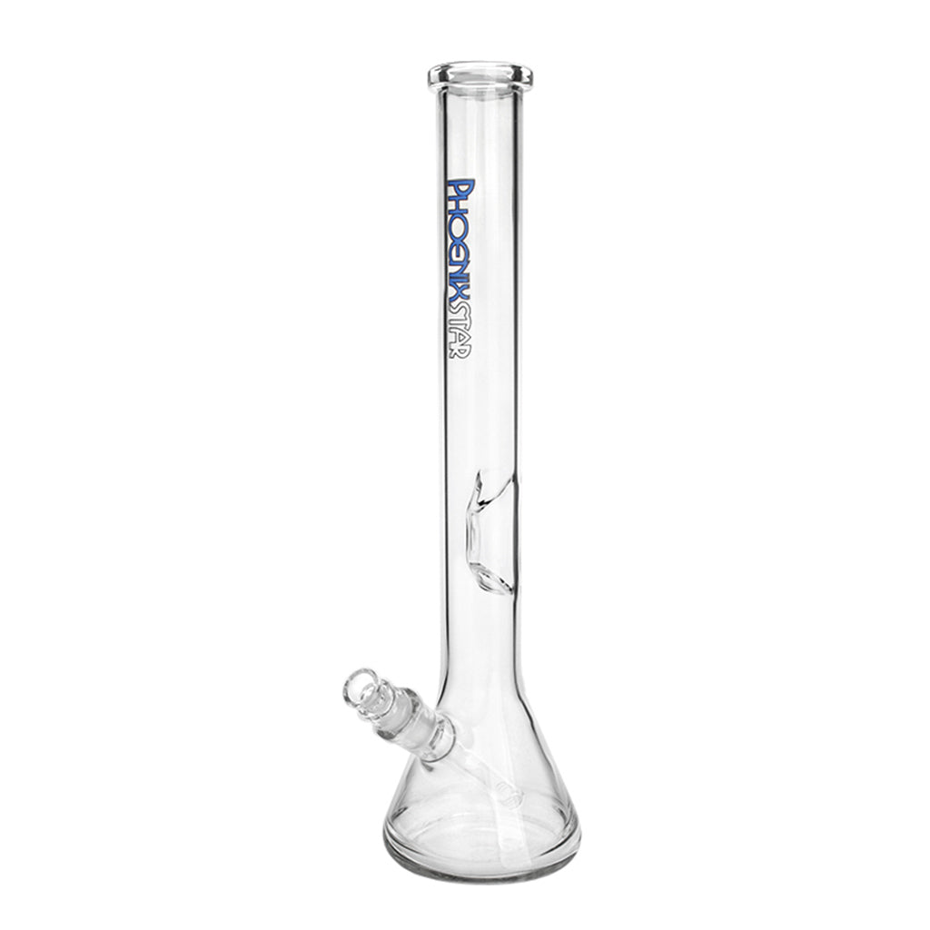 Shop 16.5 inch Phoenix Star glass bong with blue logo and ice catch