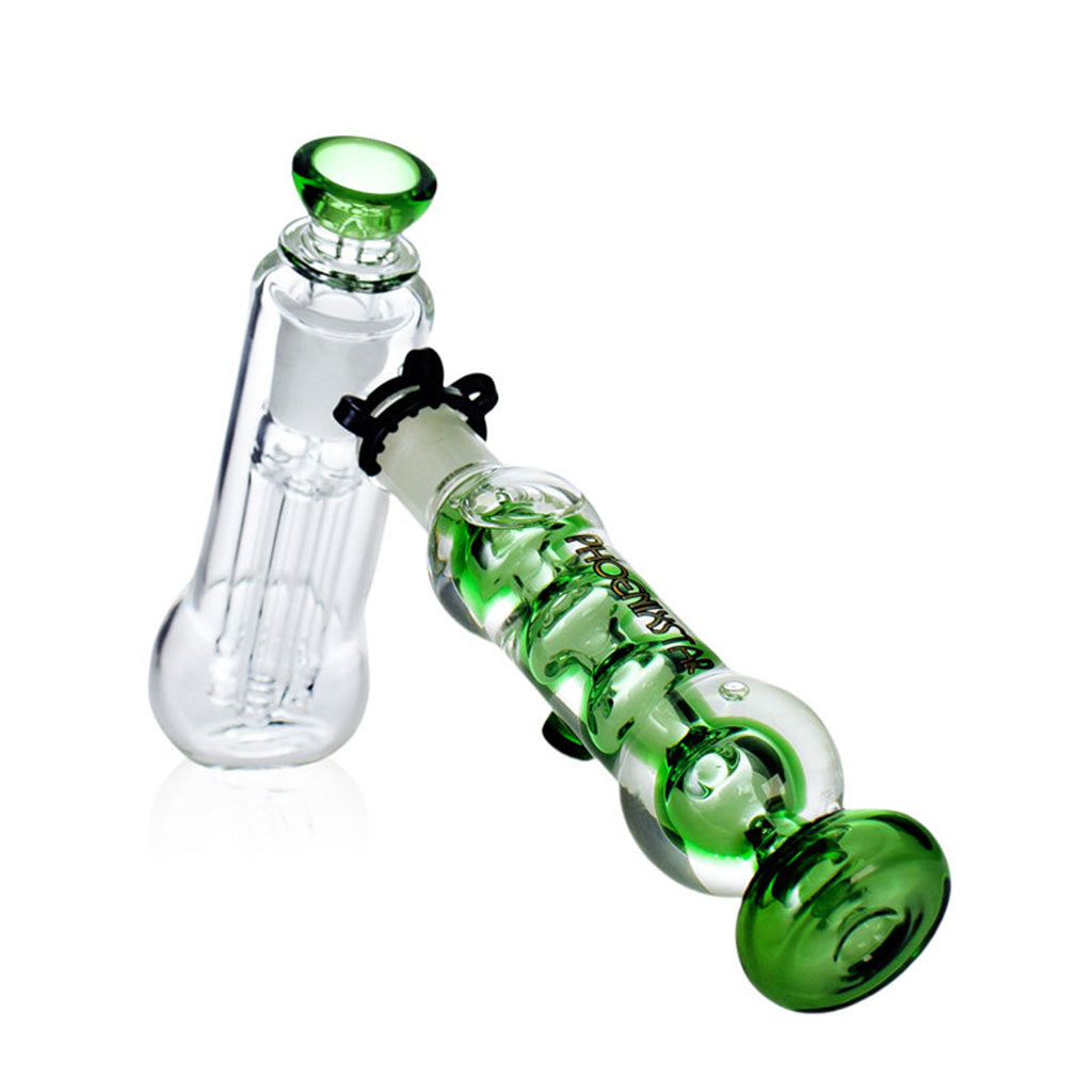 Buy 7.5" Phoenix Star Freezable Glycerin Tree Bubbler in green – premium cooling hand pipe for sale at Fat Ass Glass
